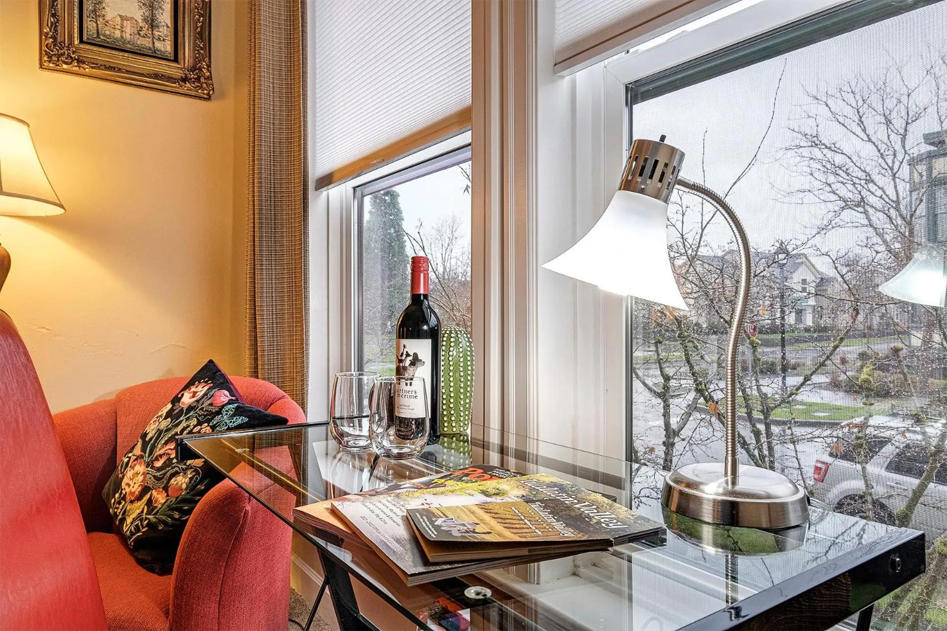 Seating area in The Orenco Station Hotel