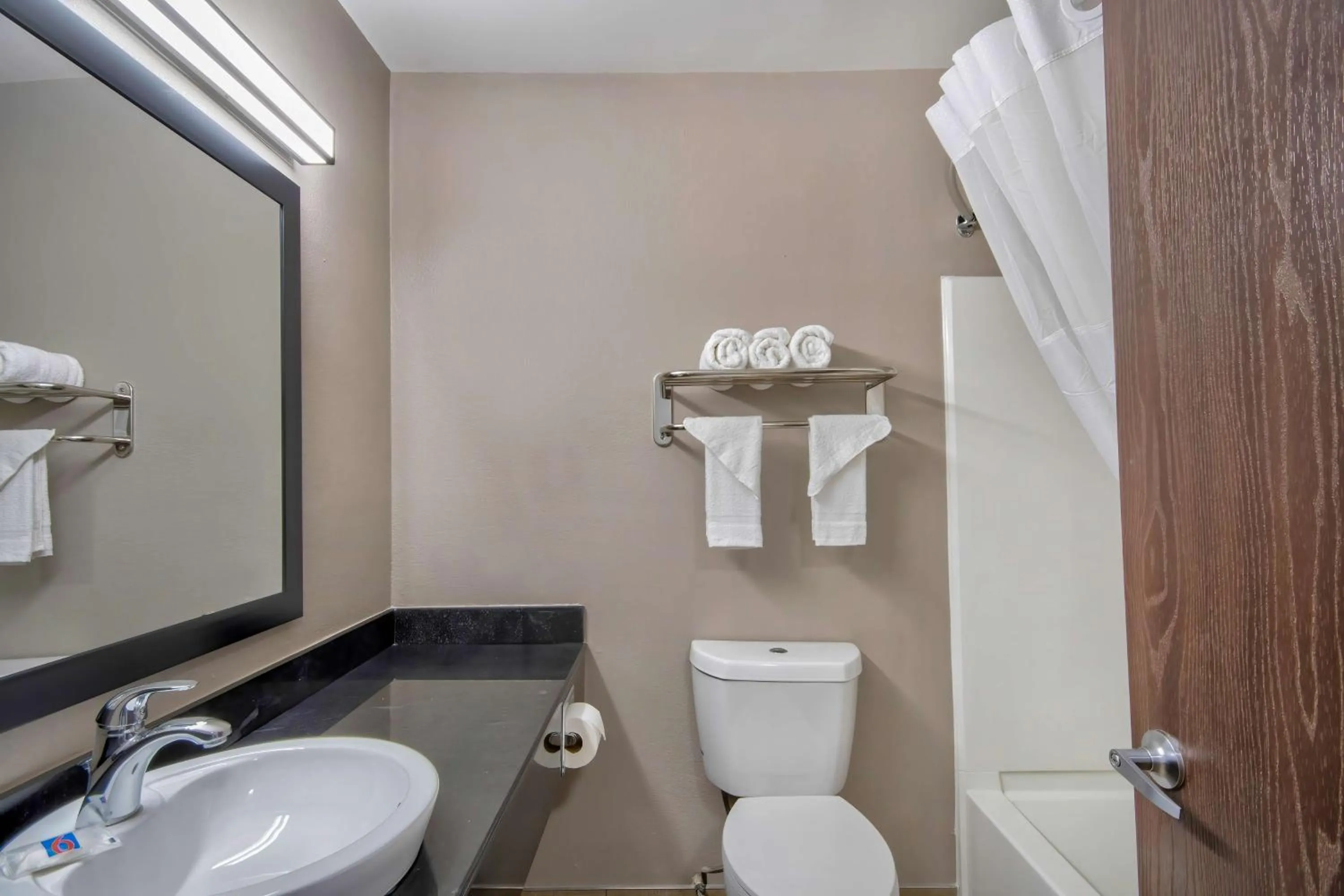 Bathroom in Studio 6 Georgetown KY Lexington North