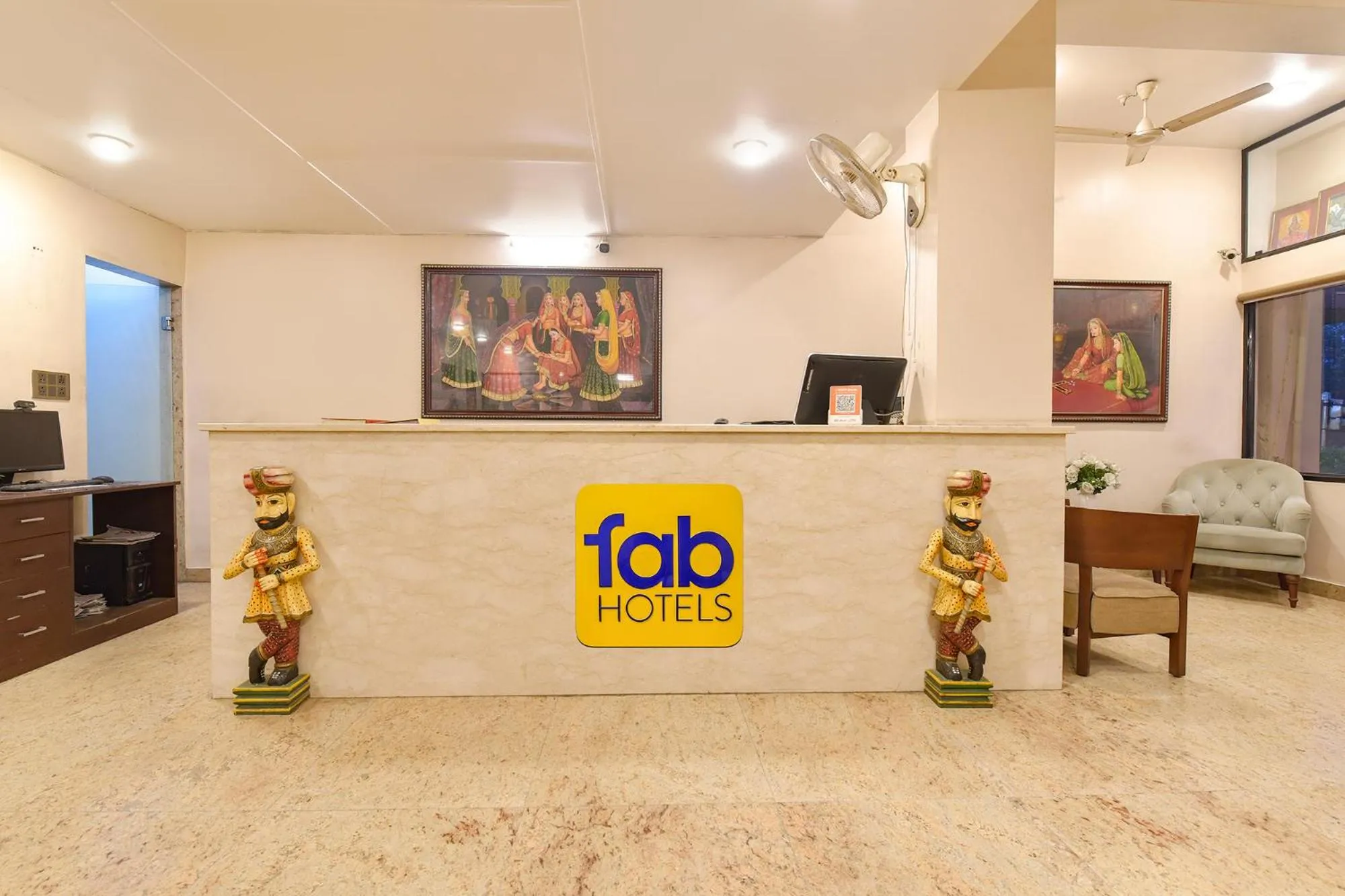 Lobby or reception in FabHotel Shikha