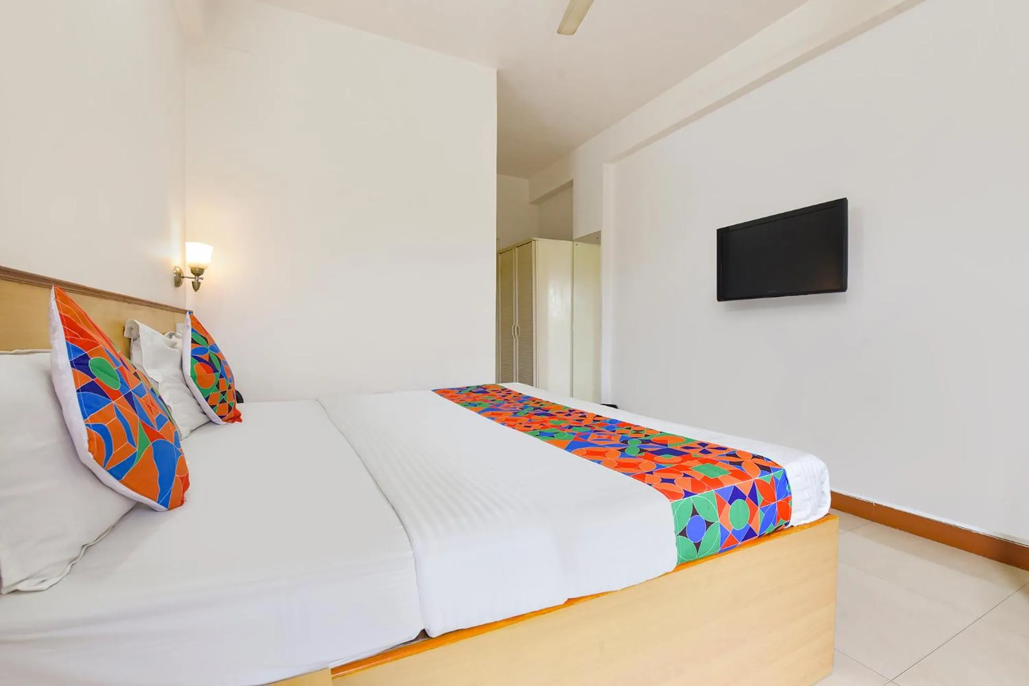 Bed in FabHotel Shikha