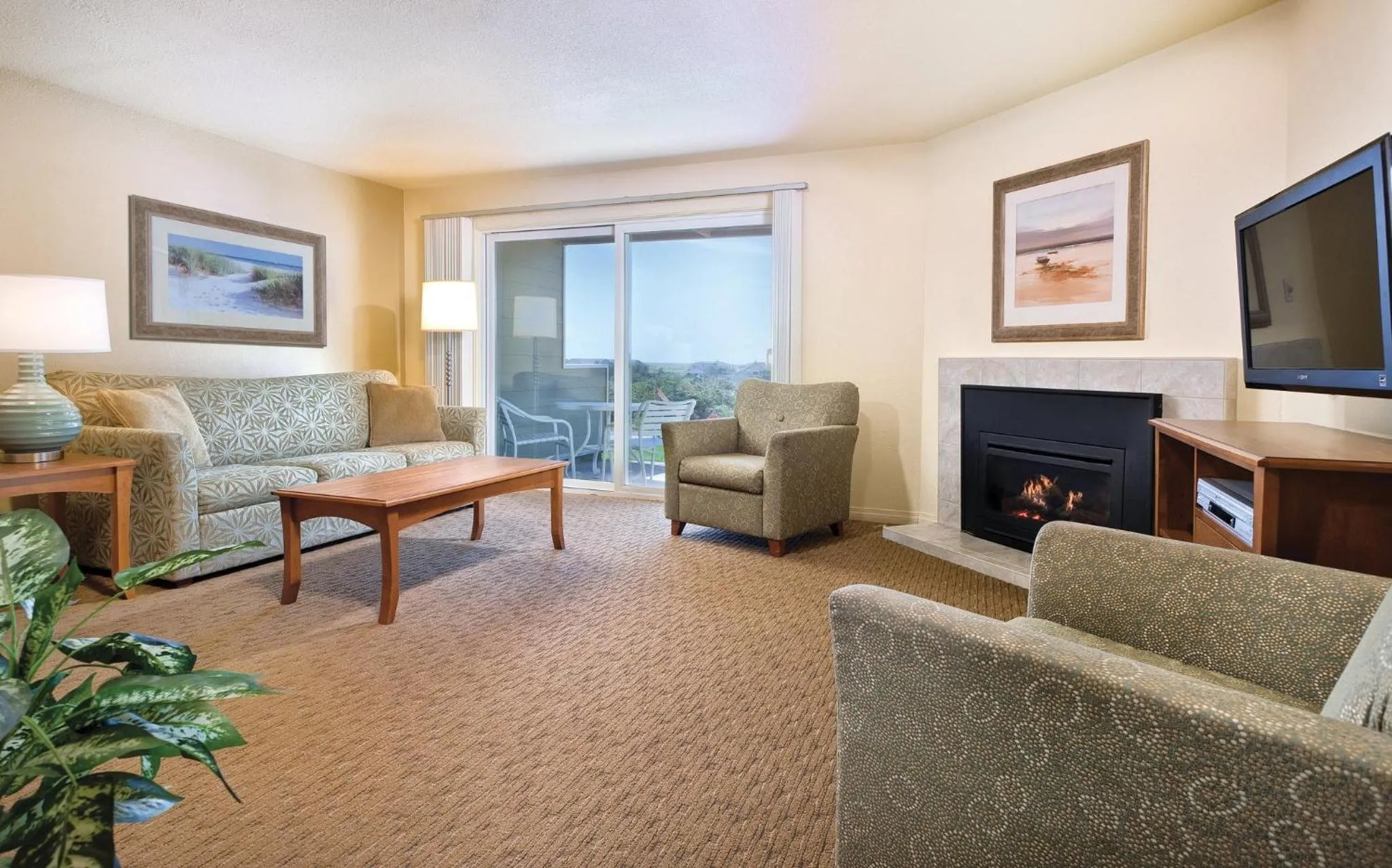 Living room in WorldMark Surfside Inn