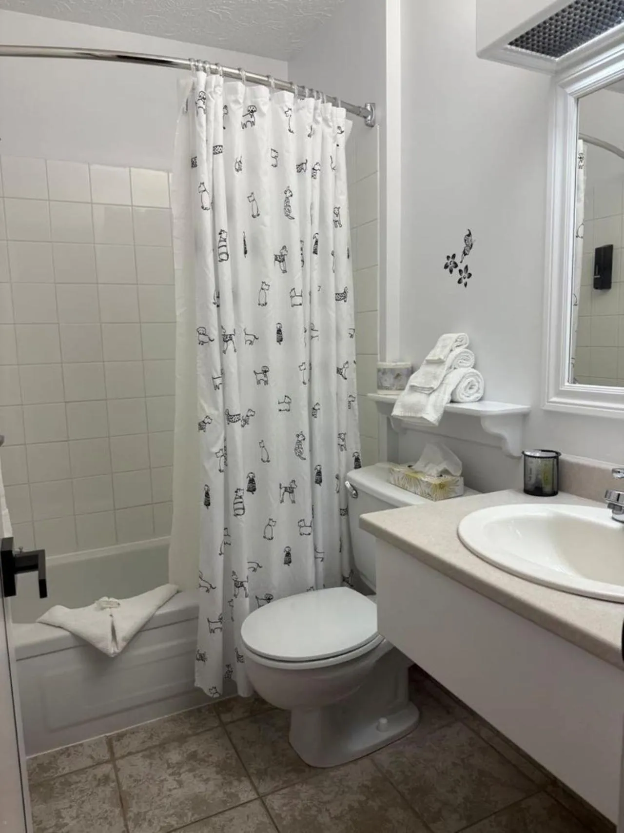 Shower in Auberge MicKy Inc