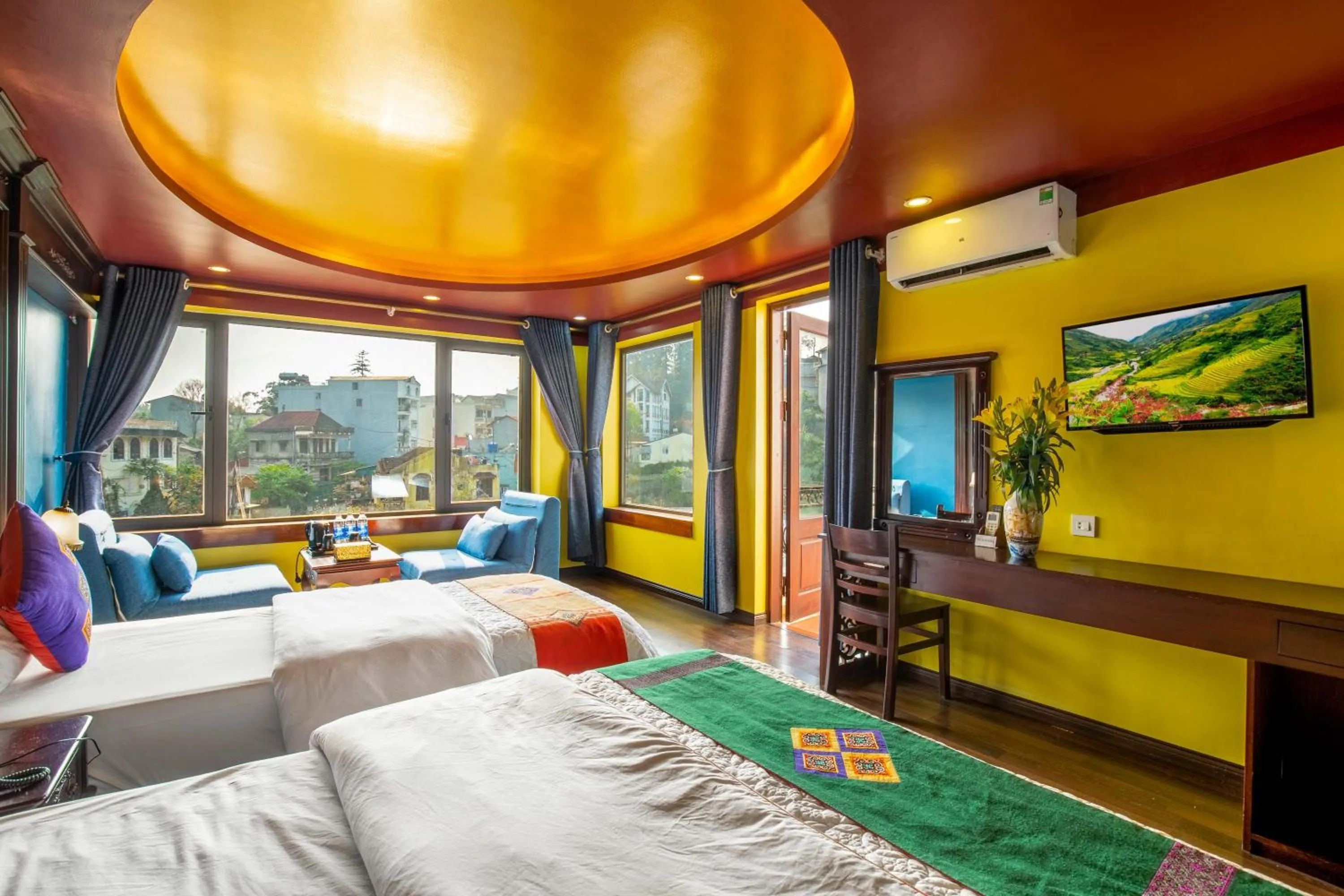 Bedroom, Bed in Sapa House Hotel Halal Certified