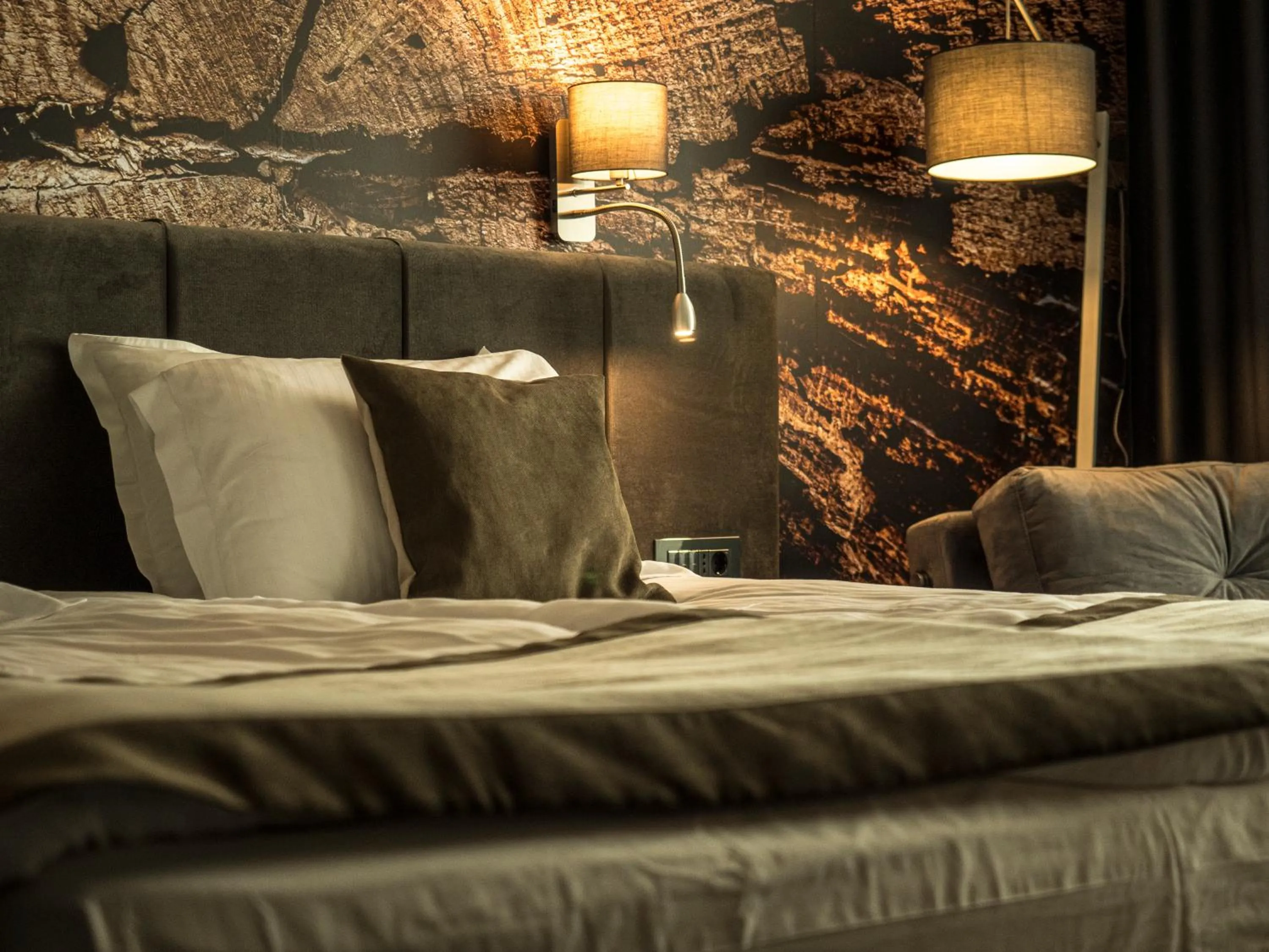 Bed in The Five Elements Hotel and SPA