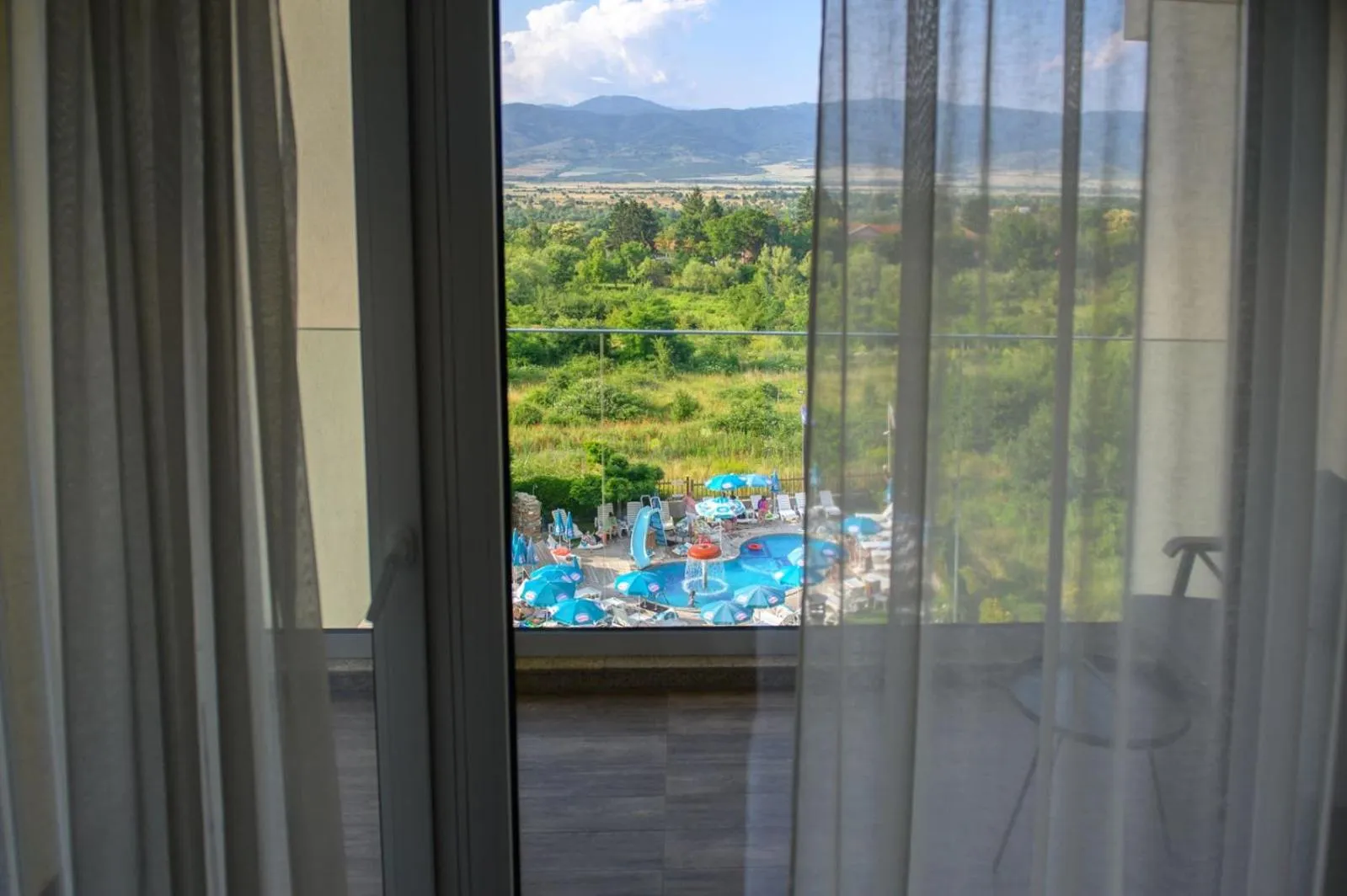 Pool view in The Five Elements Hotel and SPA