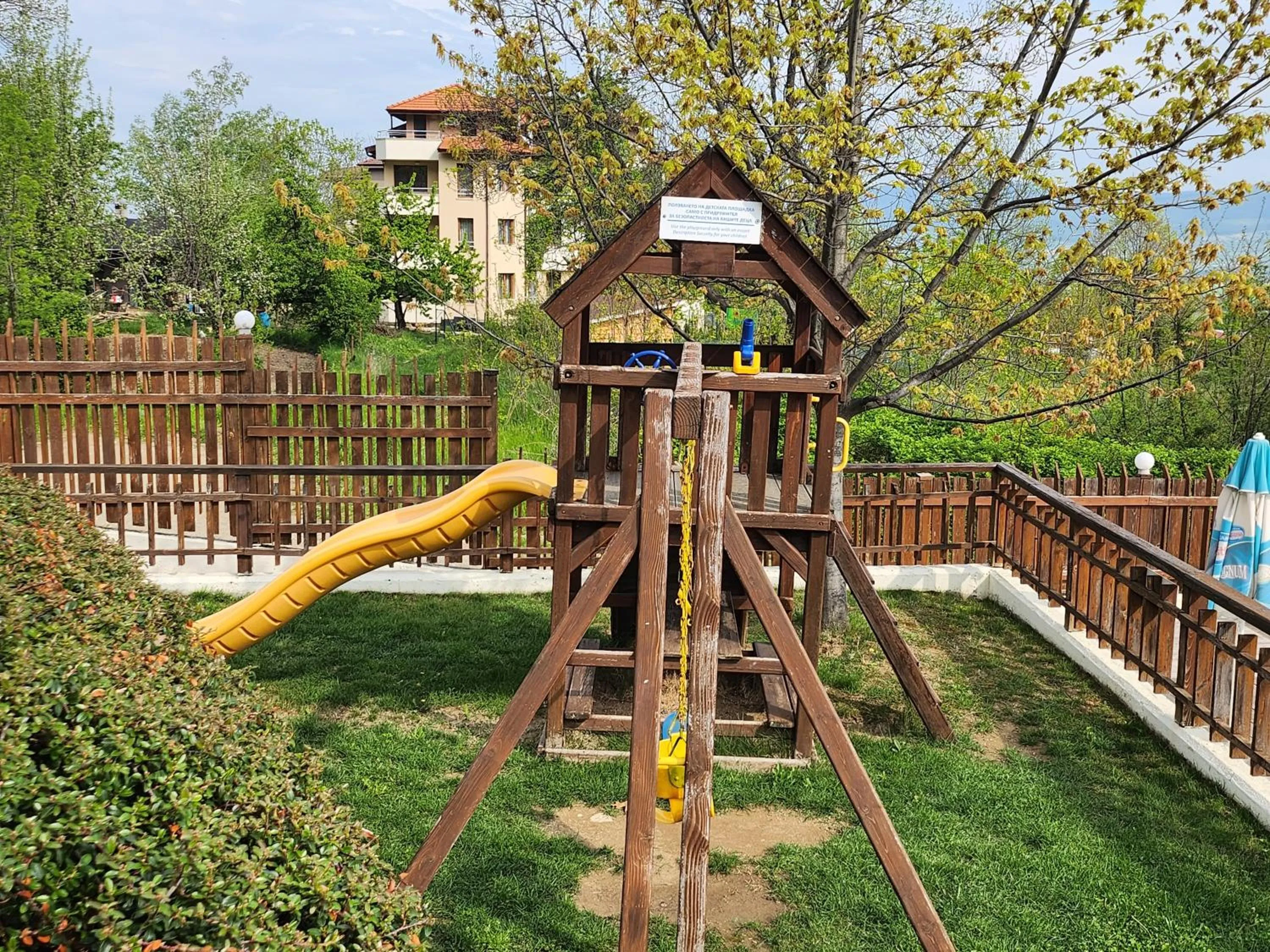 Children play ground in The Five Elements Hotel and SPA