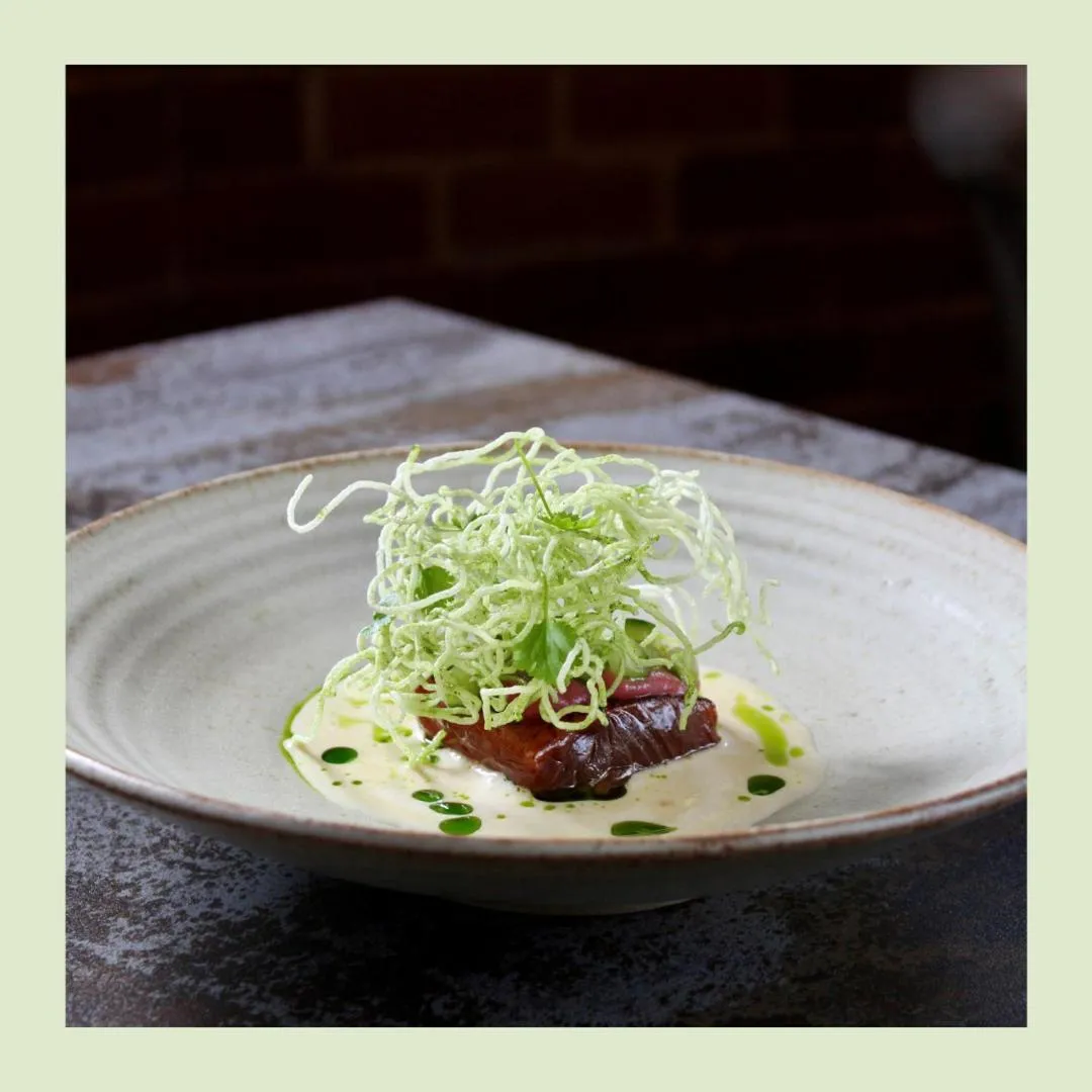 Food close-up in Rafters at Riverside House Hotel
