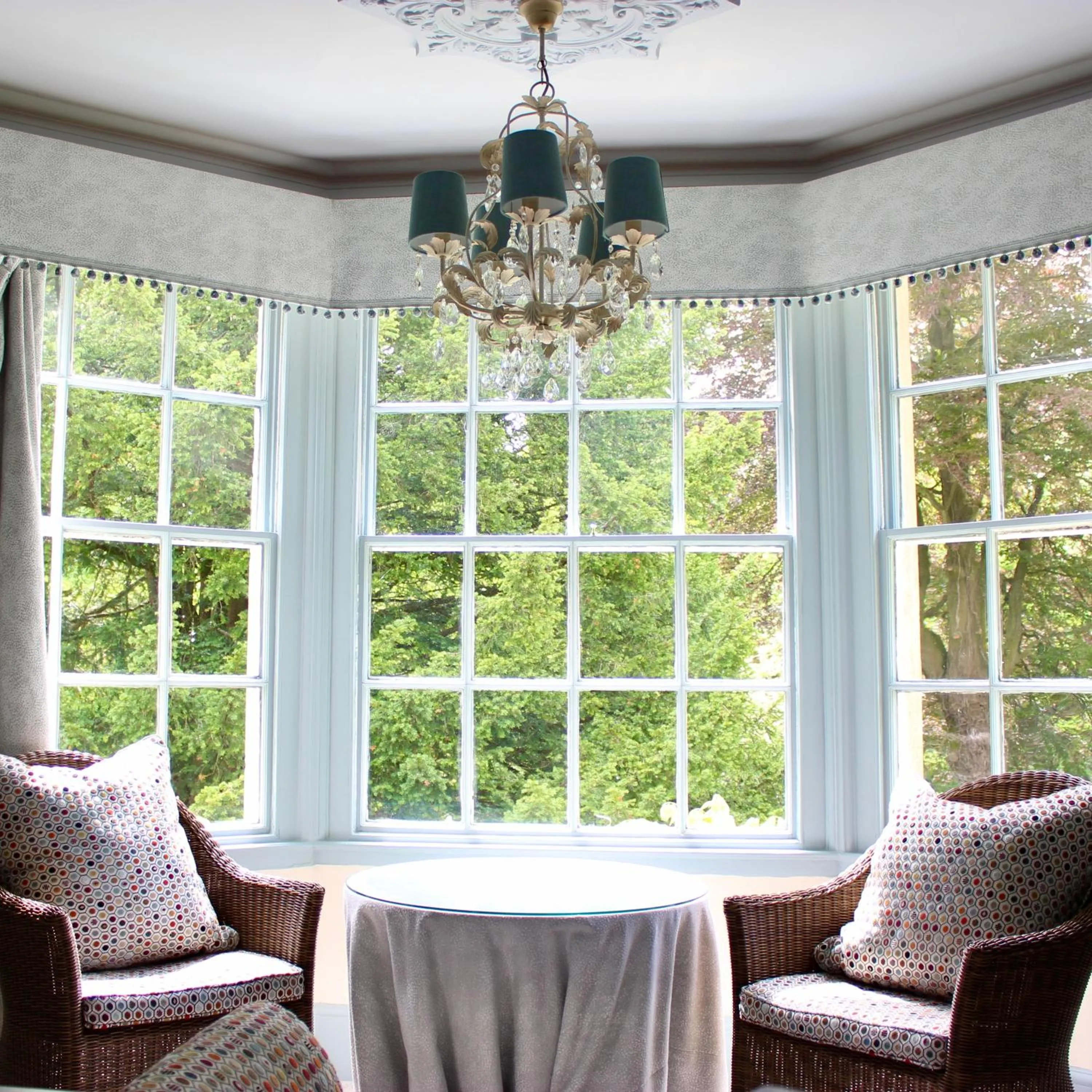Seating area in Rafters at Riverside House Hotel