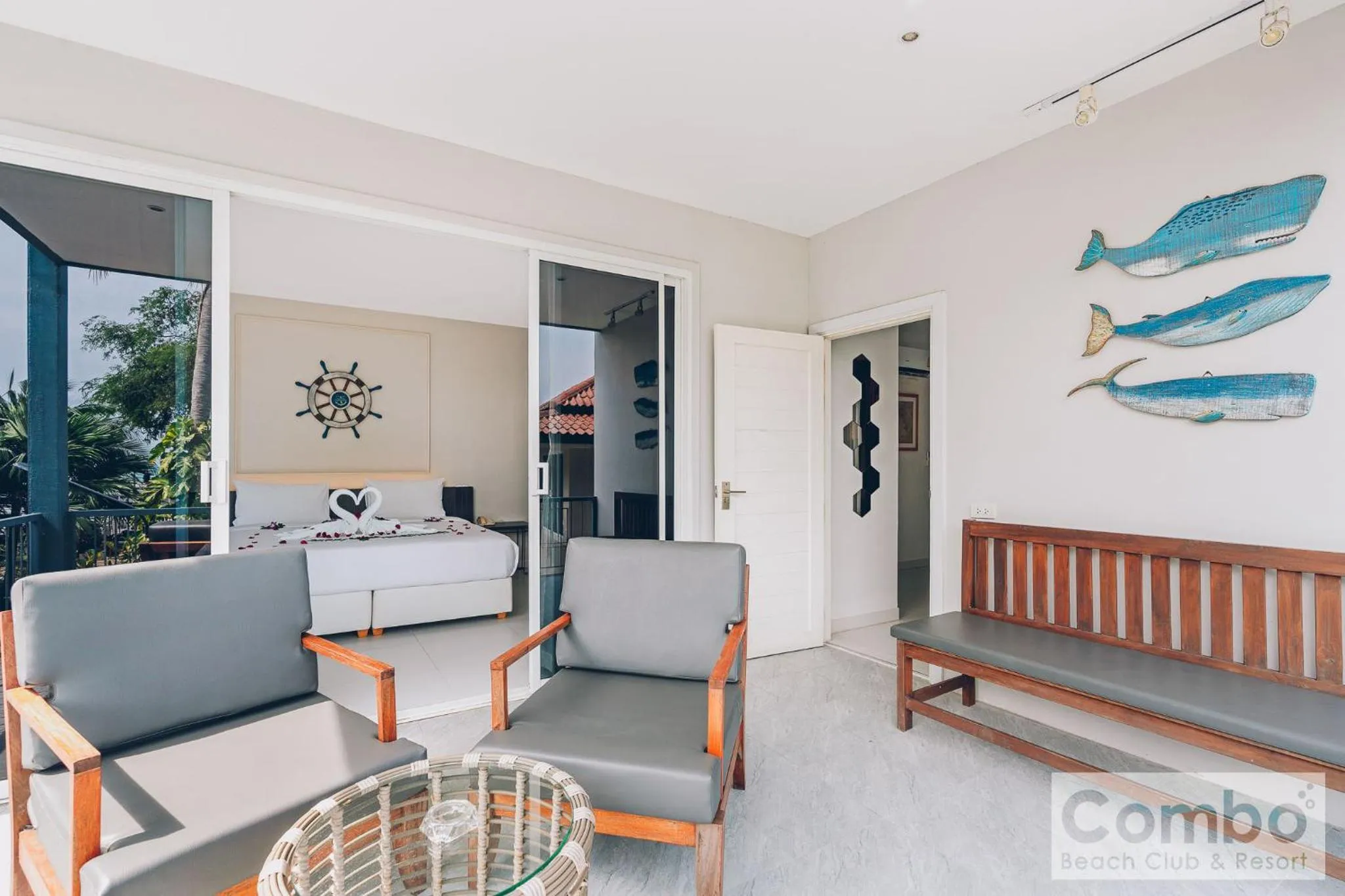 Balcony/Terrace in Combo Beach Hotel Samui