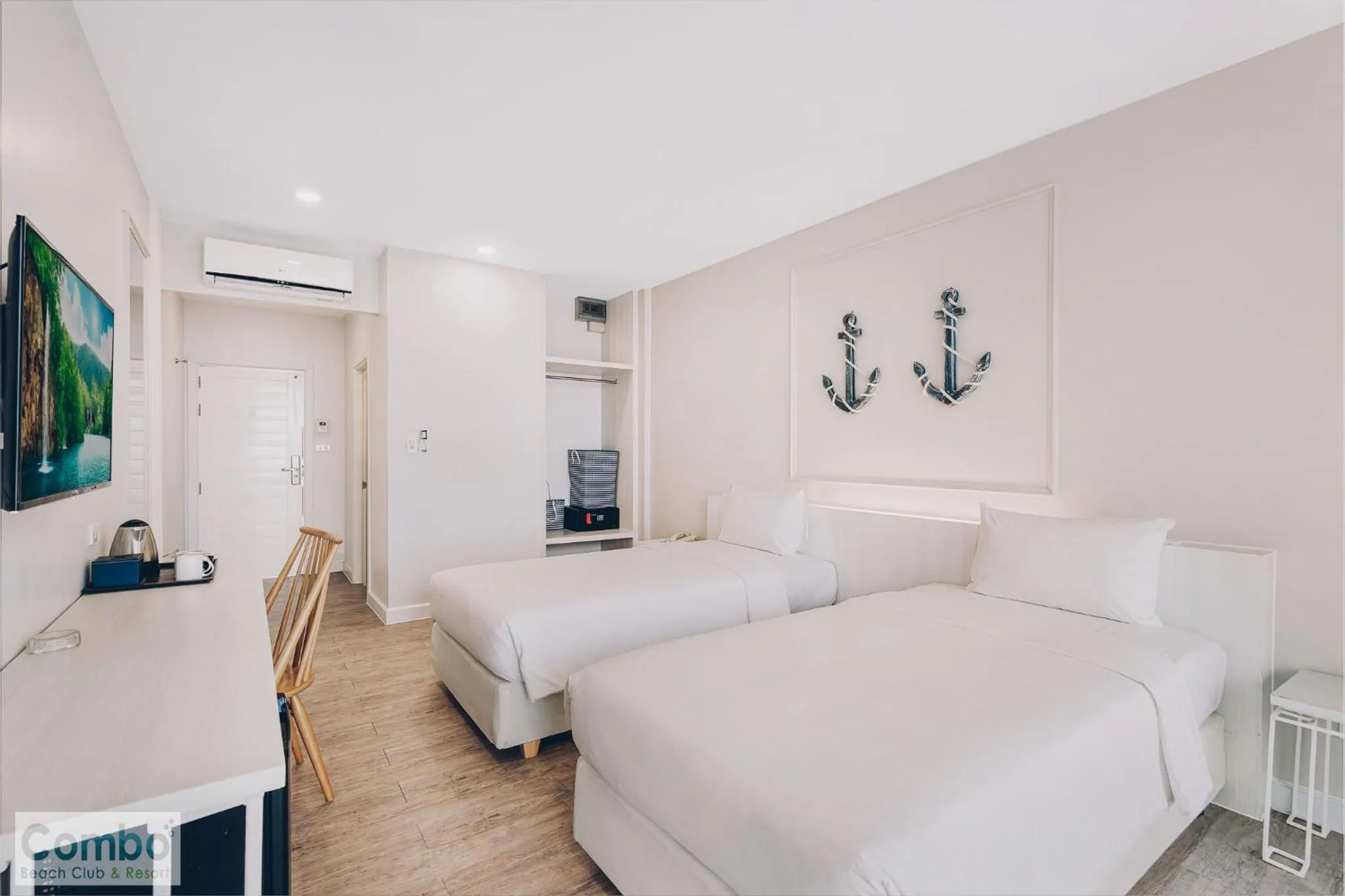 Bedroom, Bed in Combo Beach Hotel Samui