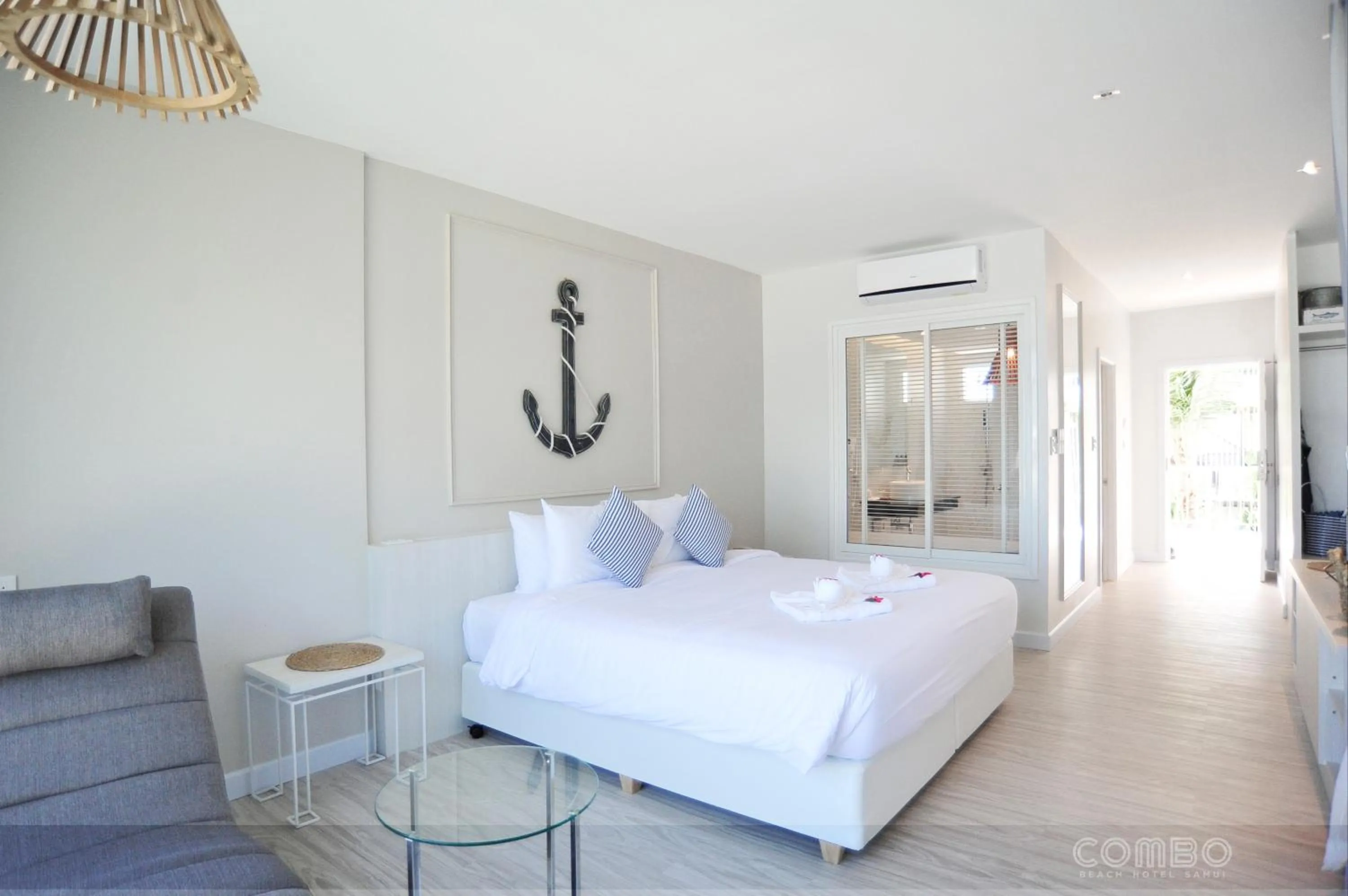 Bedroom, Bed in Combo Beach Hotel Samui