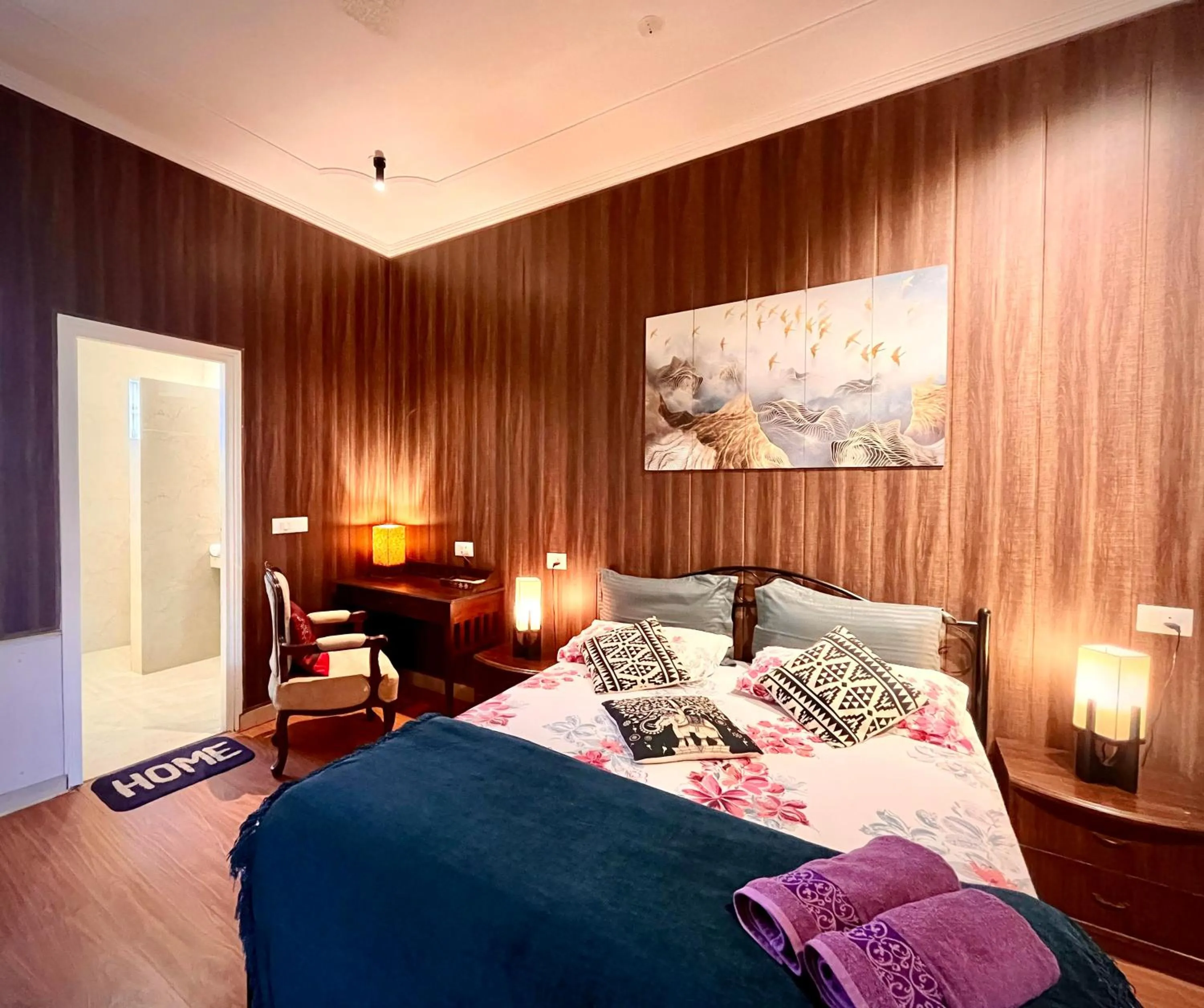 Bed in Ganga Vatika Boutique Hotel, Rishikesh