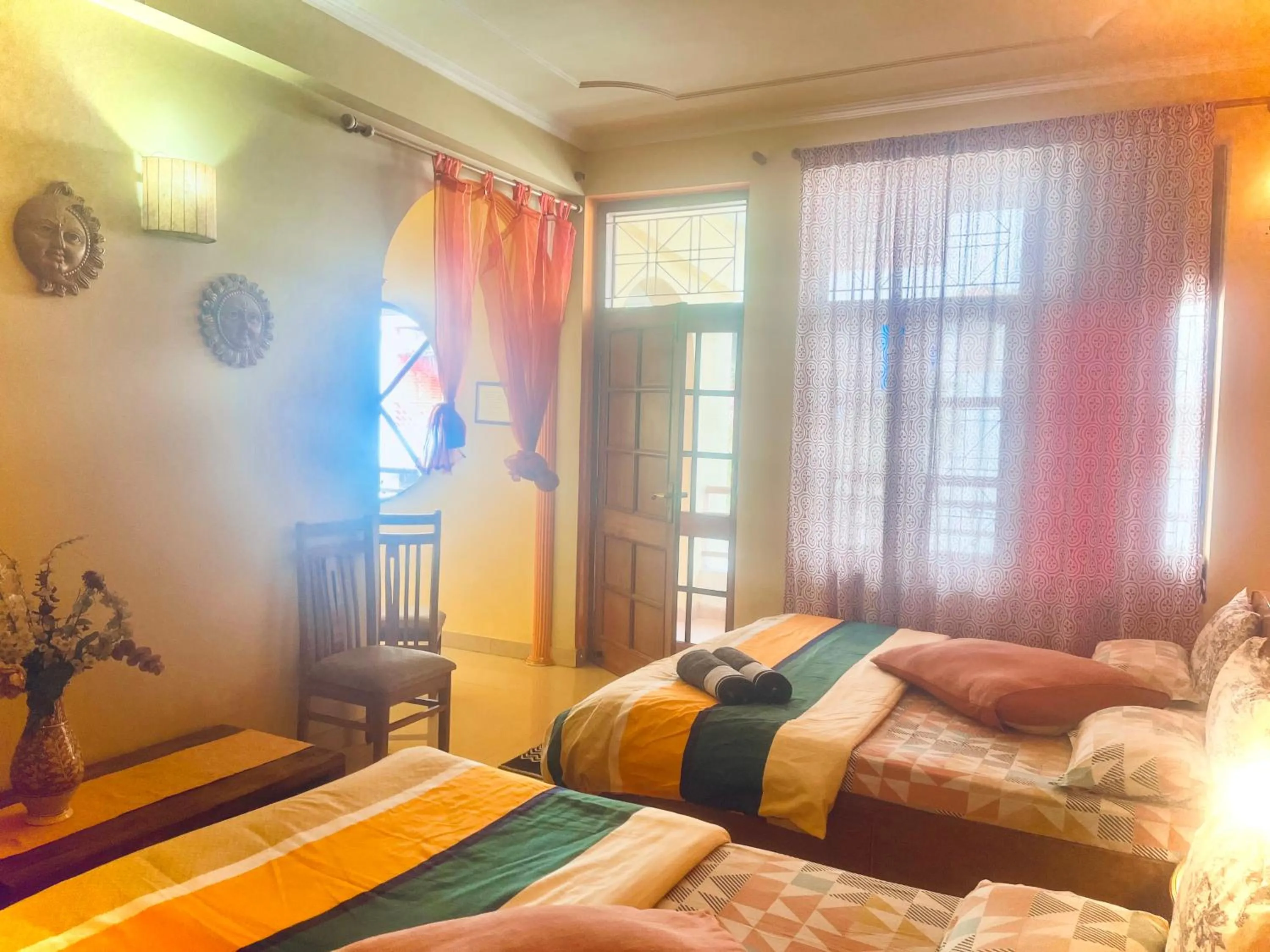 Bed in Ganga Vatika Boutique Hotel, Rishikesh