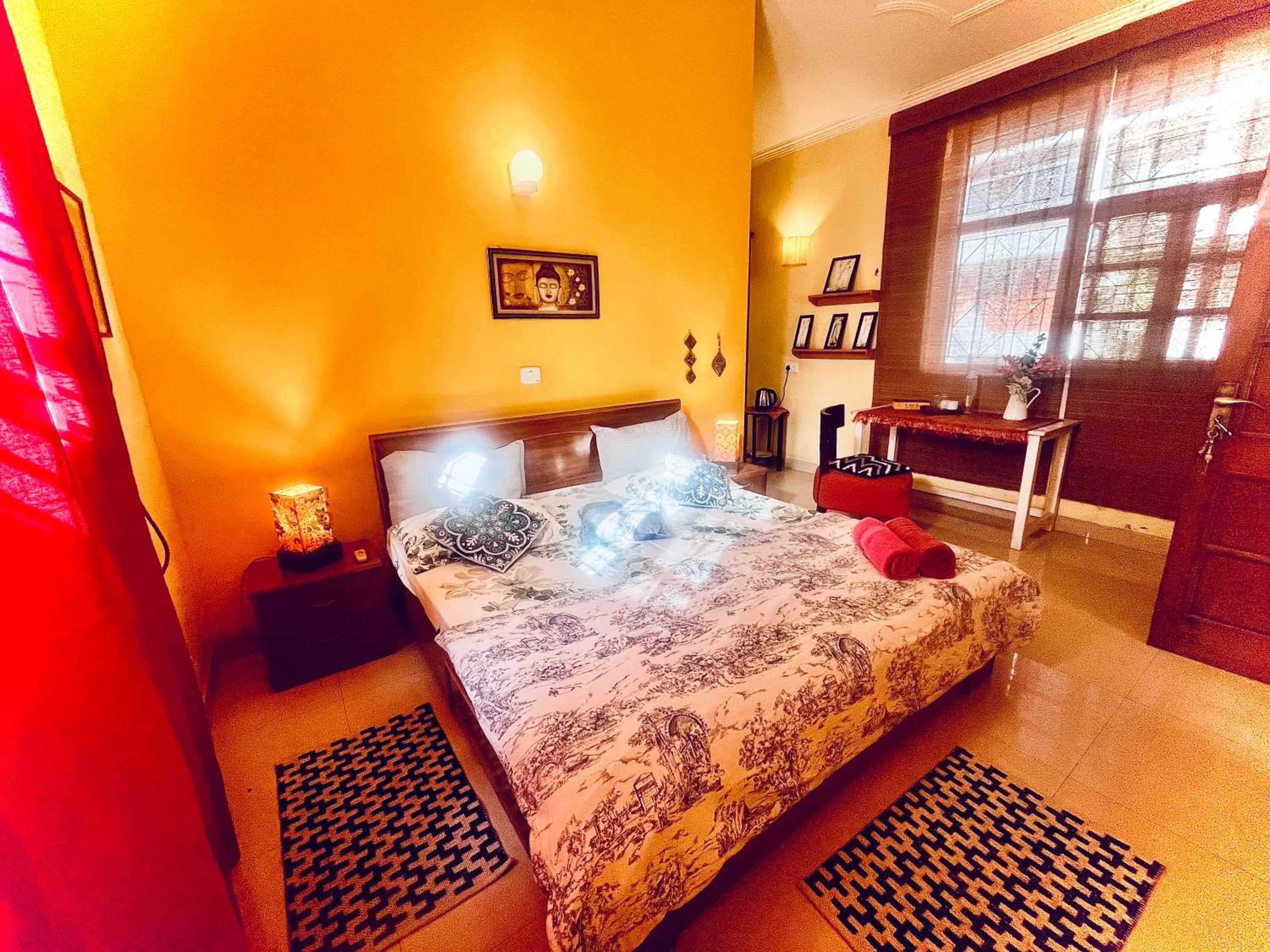 Bed in Ganga Vatika Boutique Hotel, Rishikesh
