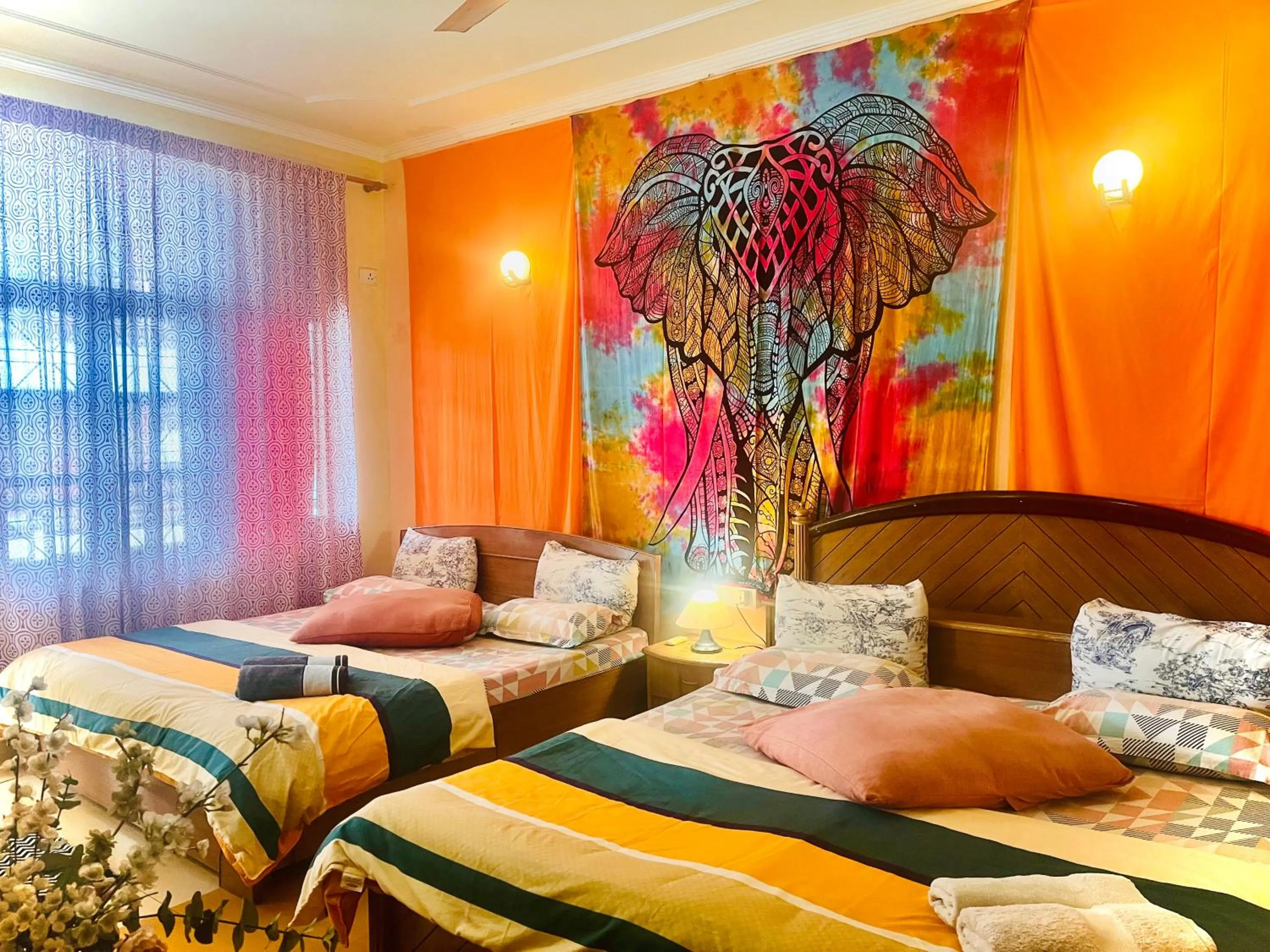 Bed in Ganga Vatika Boutique Hotel, Rishikesh