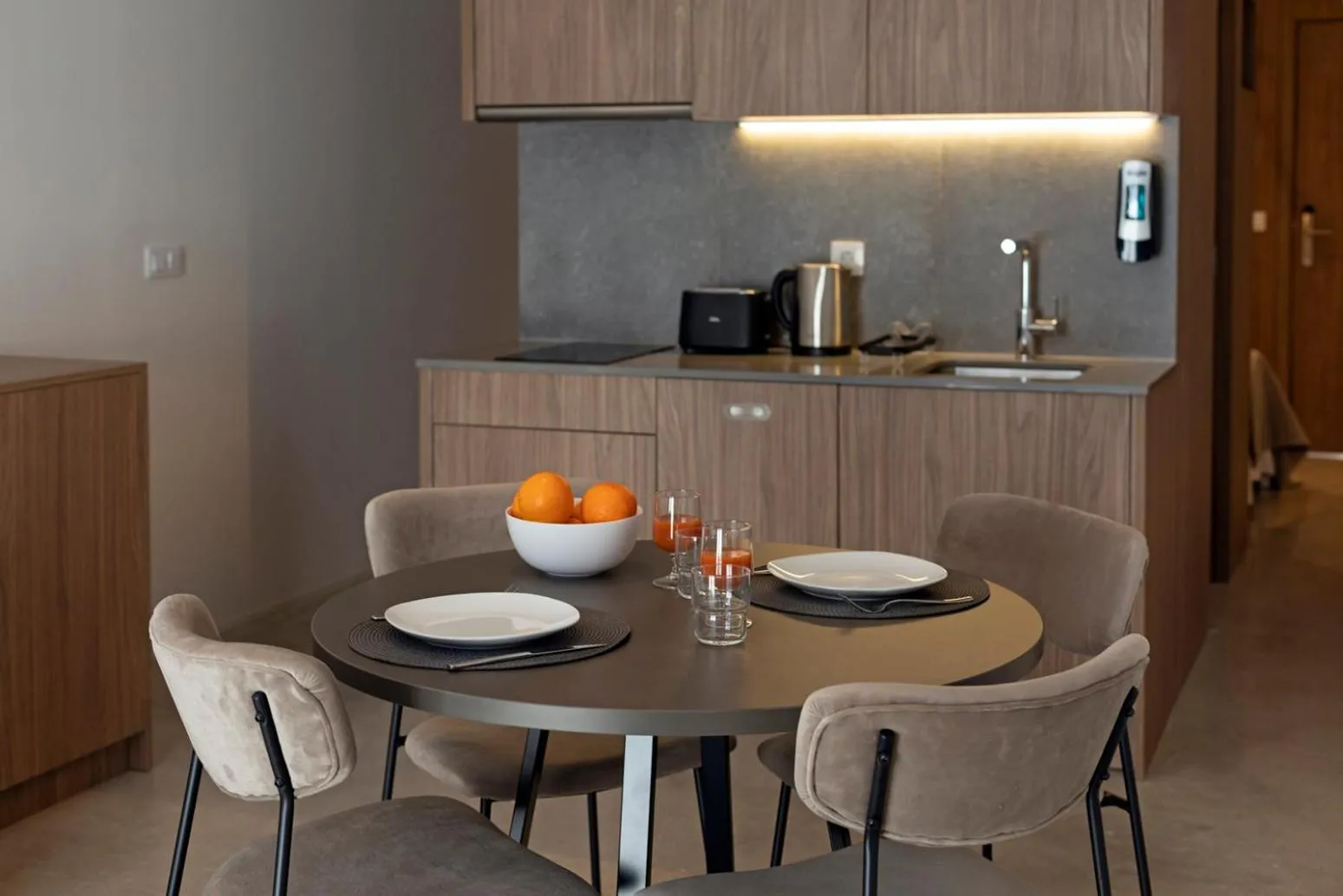 Dining area in Dau Studios