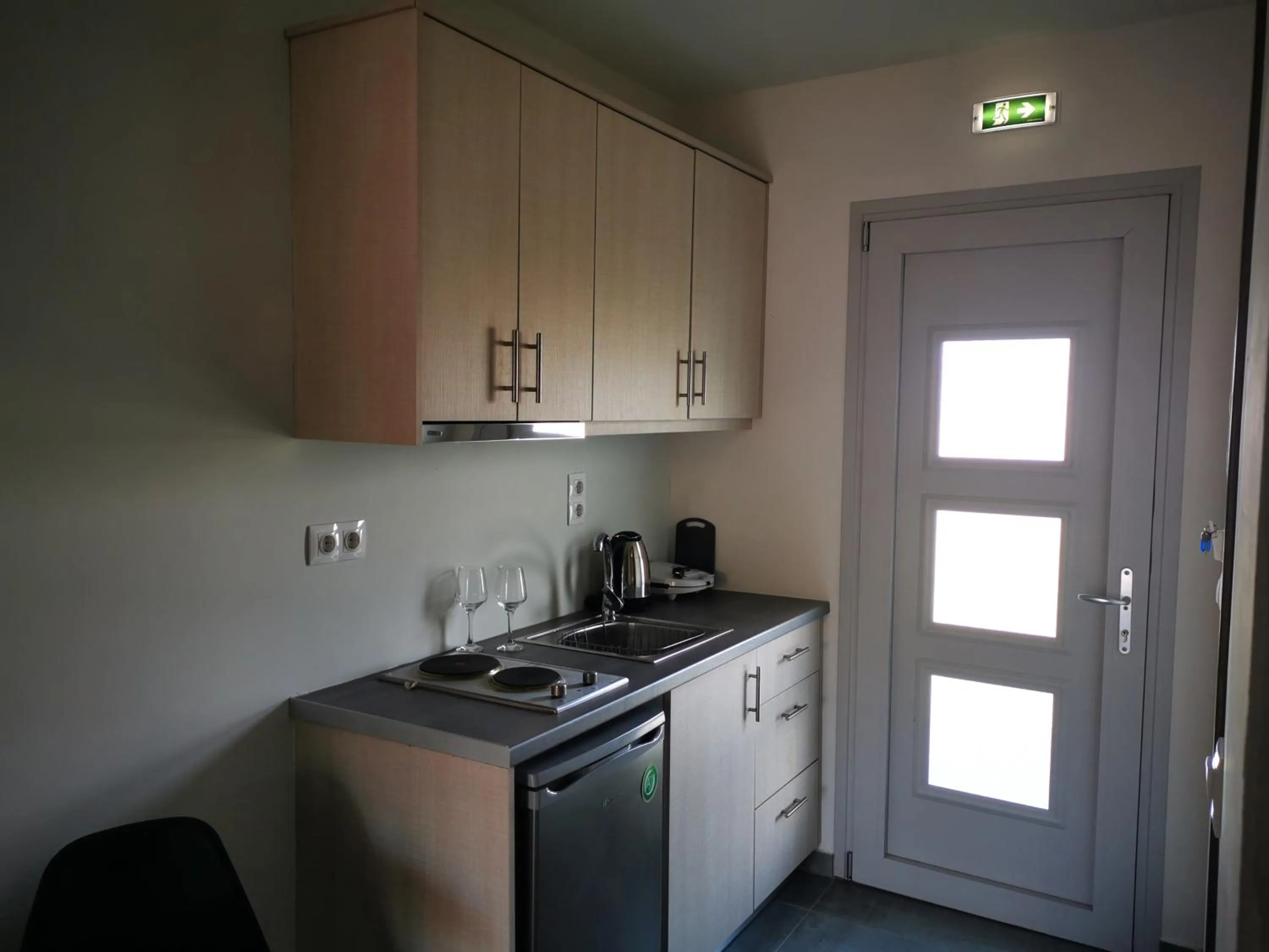 Kitchen or kitchenette in Anemona Beach apartments