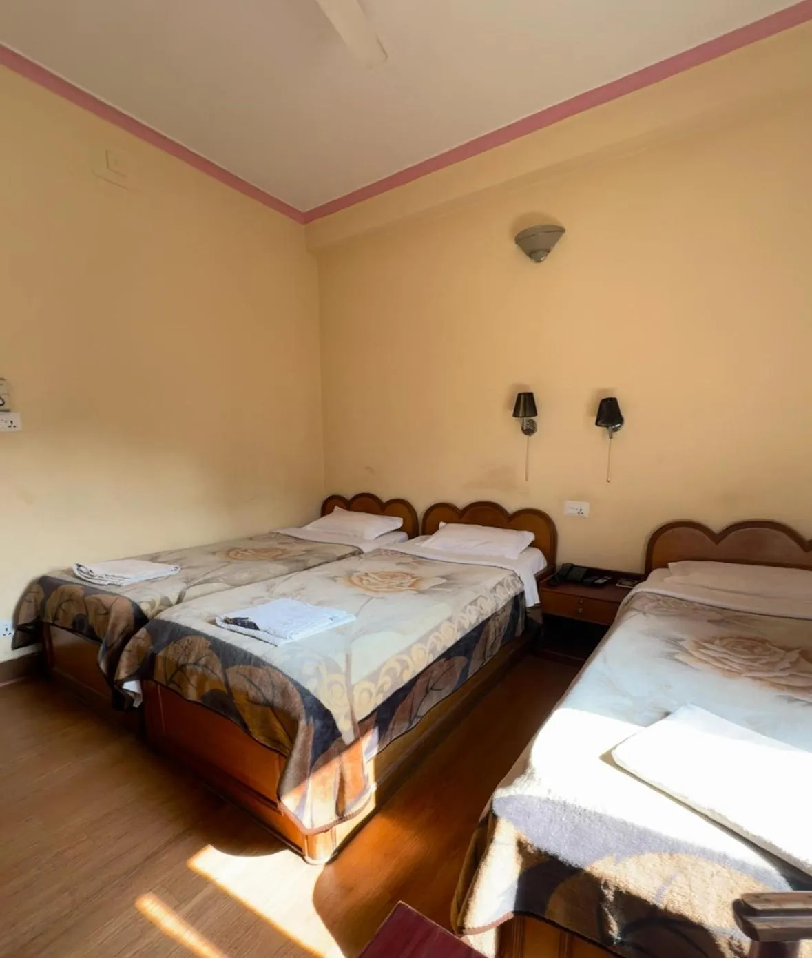 Bed in Green Tara Hotel