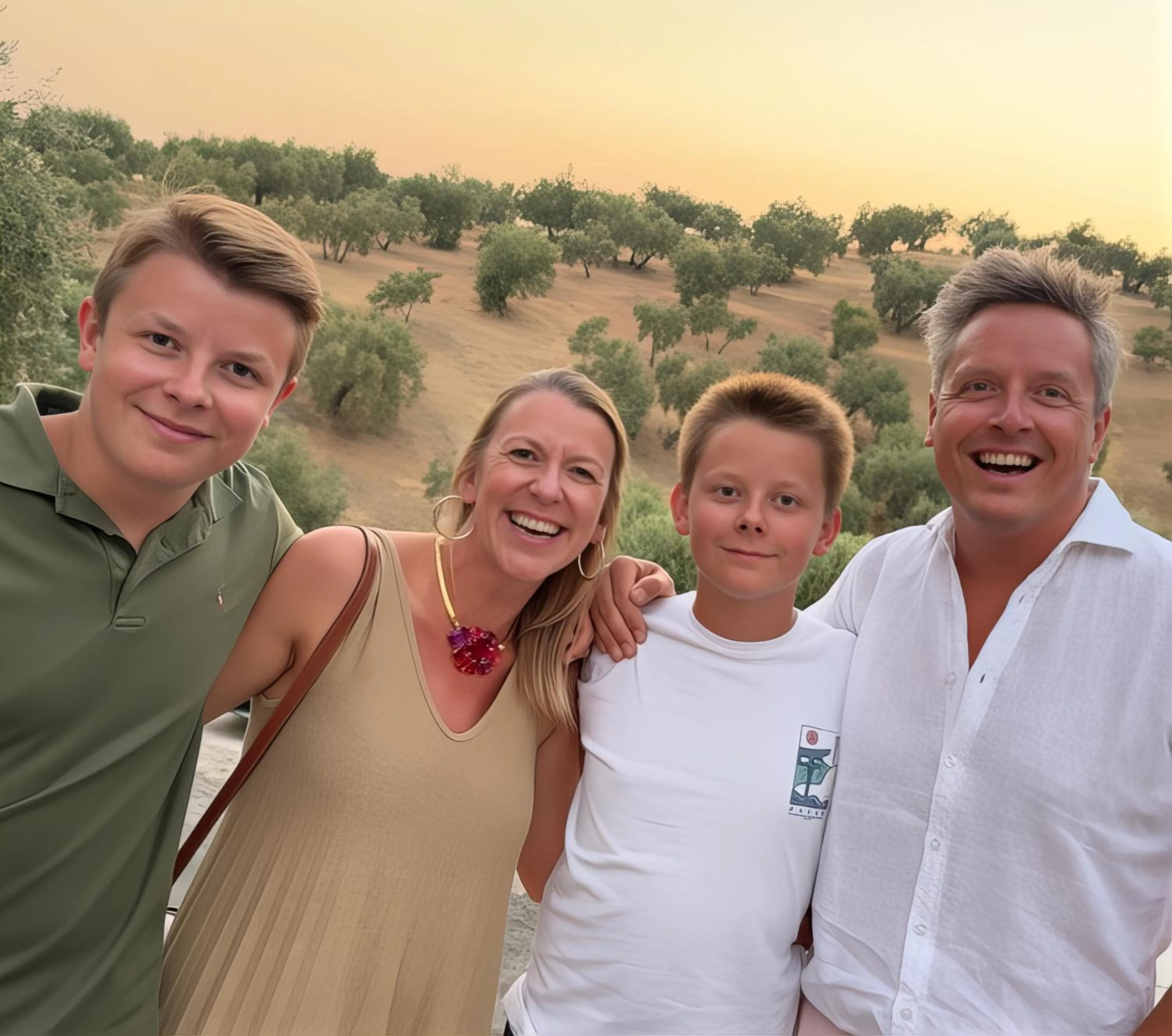 Family in Hacienda el Tarajal