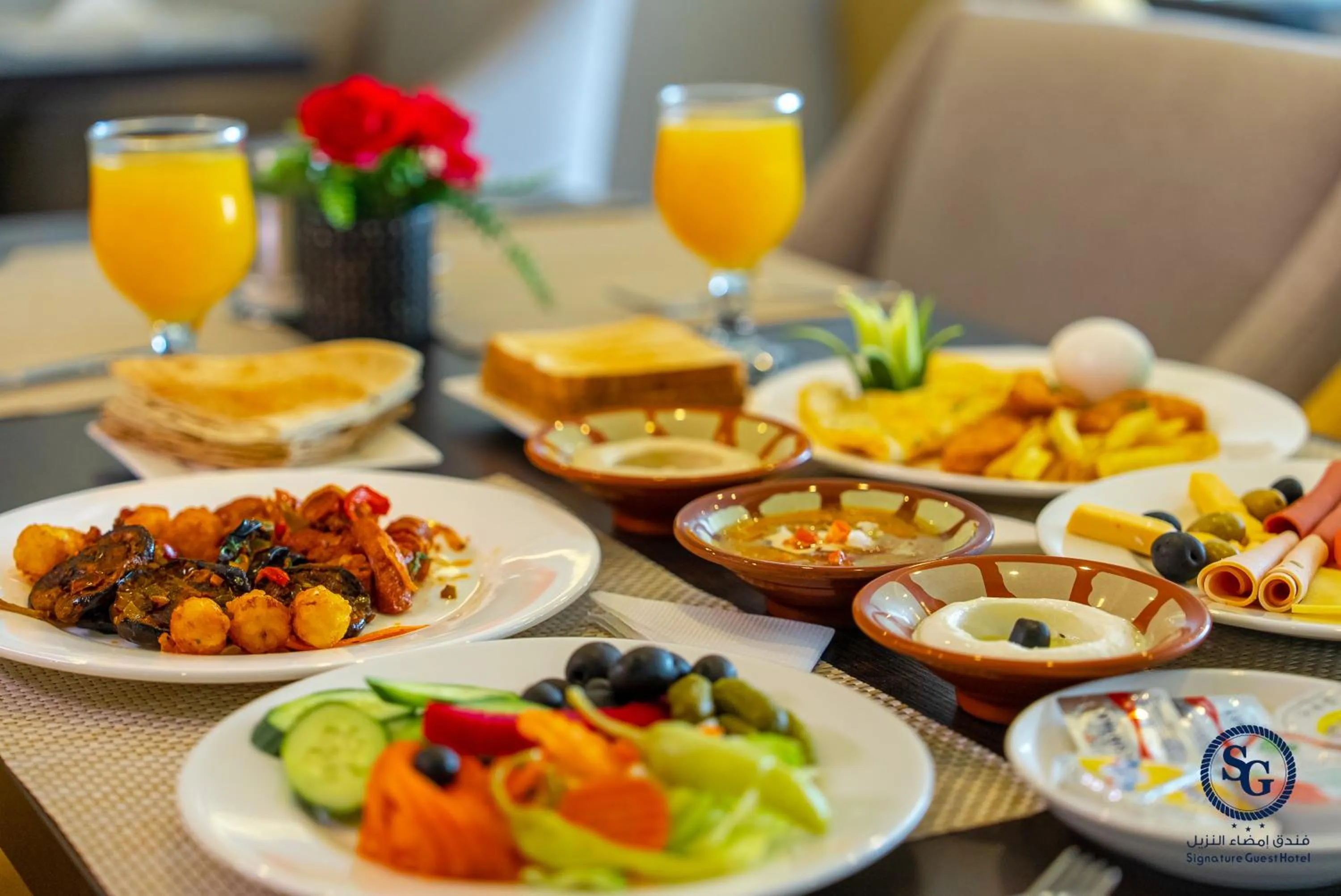 Buffet breakfast in Signature Guest Hotel فندق إمضاء النزيل الفندقية