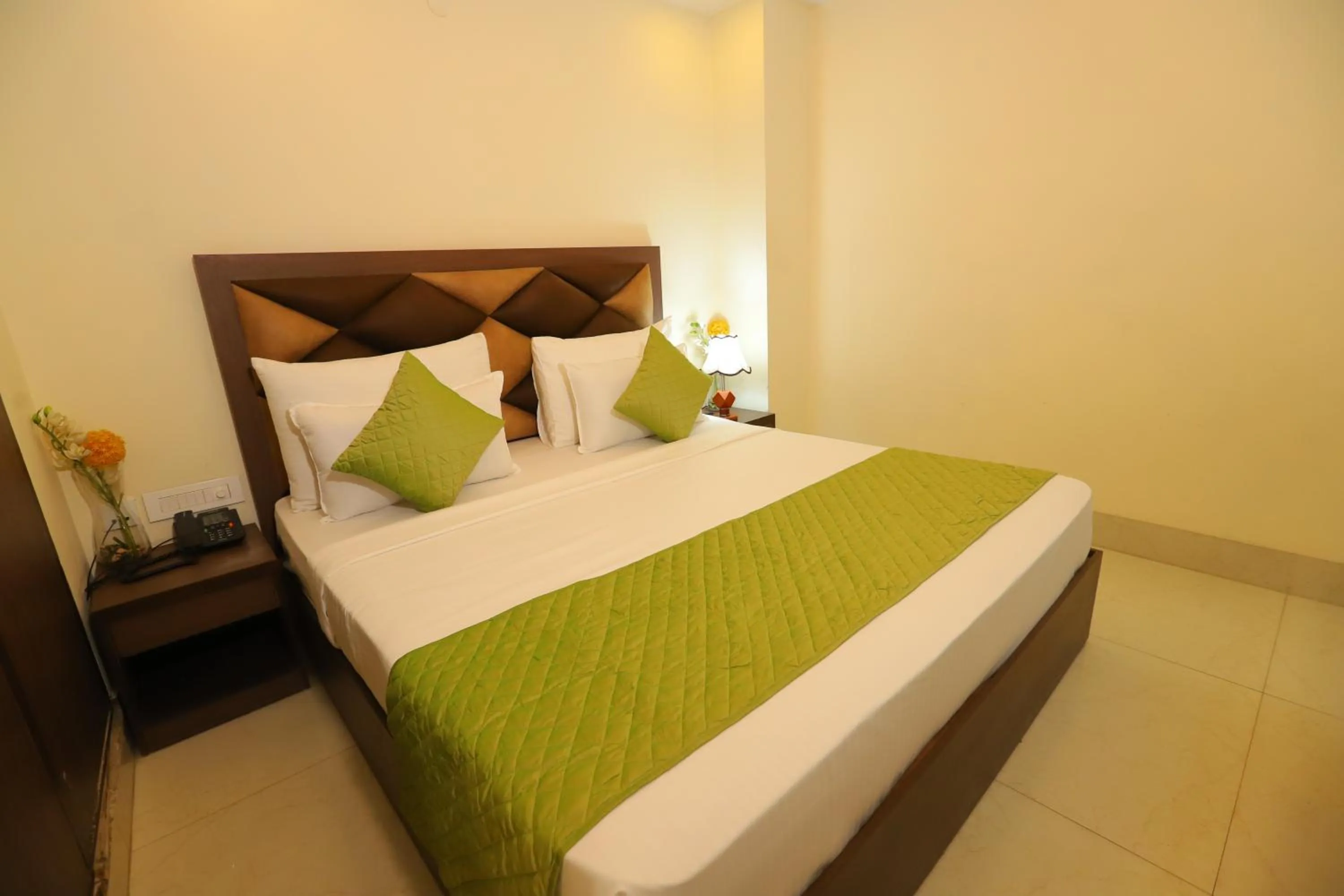 Bed in Hotel Mayur Assam - New Delhi Railway Station