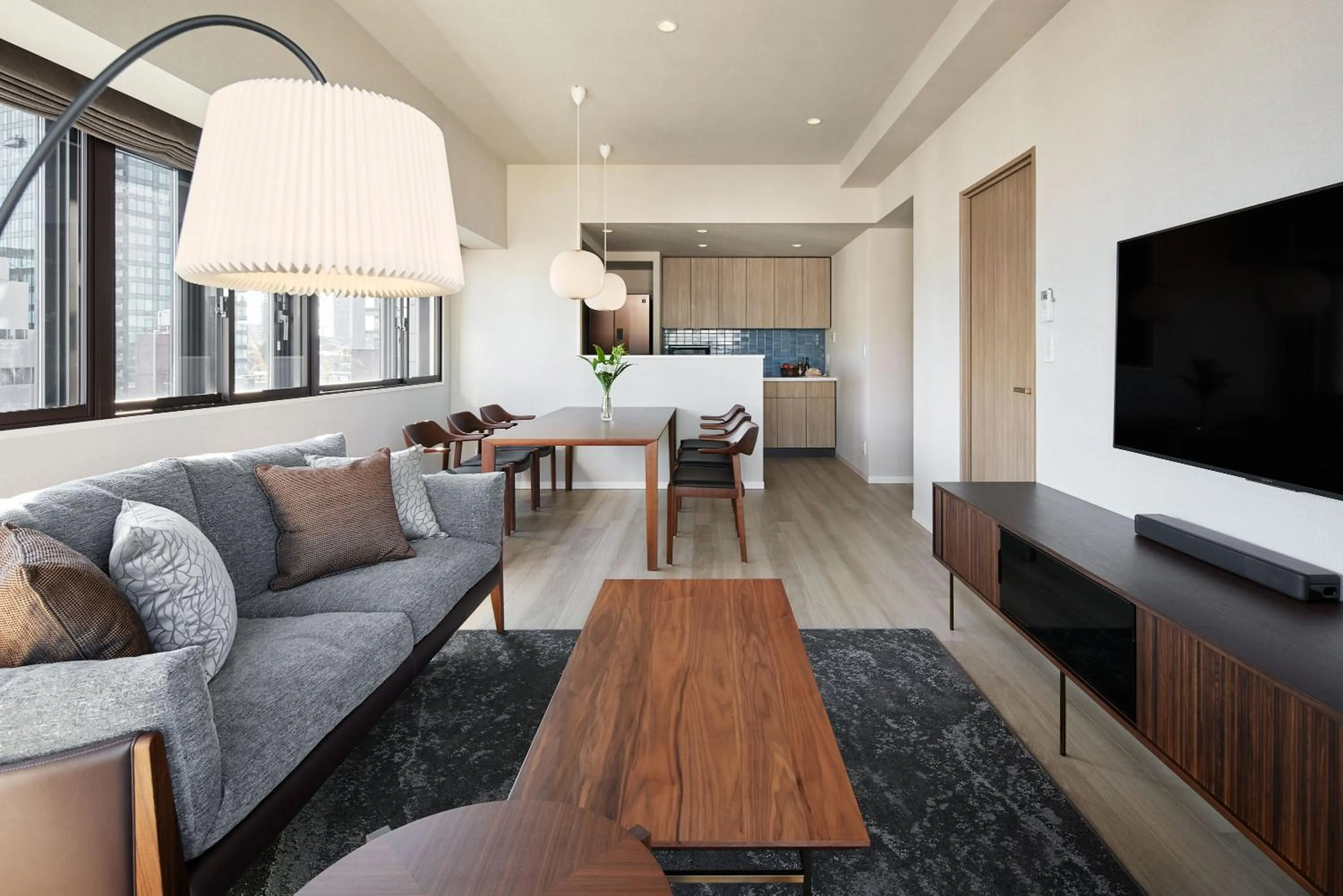 Living room in Oakwood Hotel & Apartments Azabu Tokyo