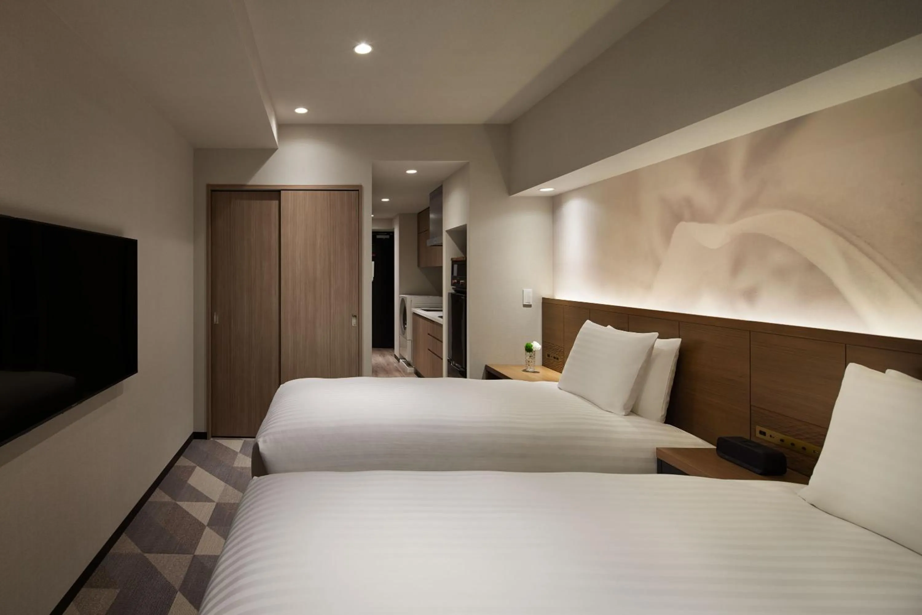 Bed in Oakwood Hotel & Apartments Azabu Tokyo