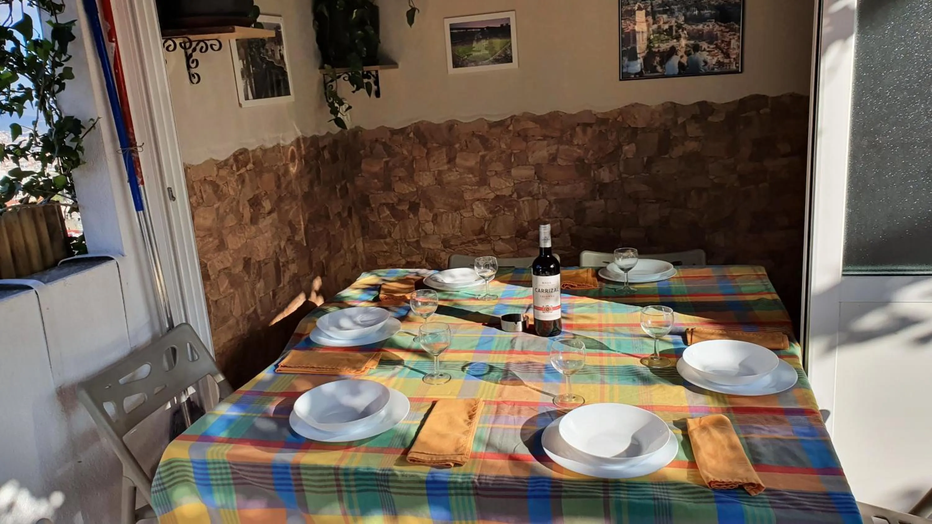 Dining area in Ático, terraza y Barbacoa