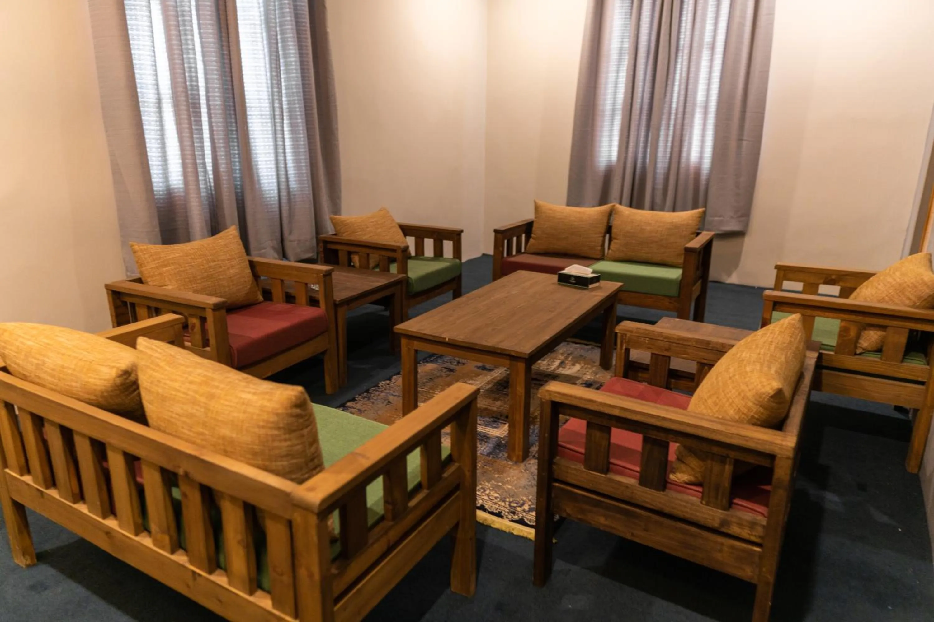 Living room in Dynasty Hotel Skardu