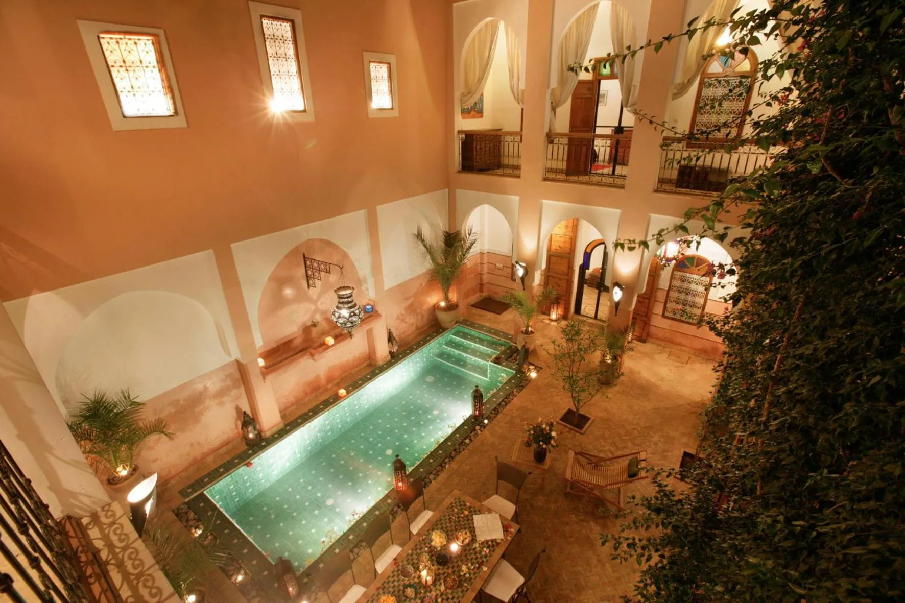 Pool view in Riad Zagouda