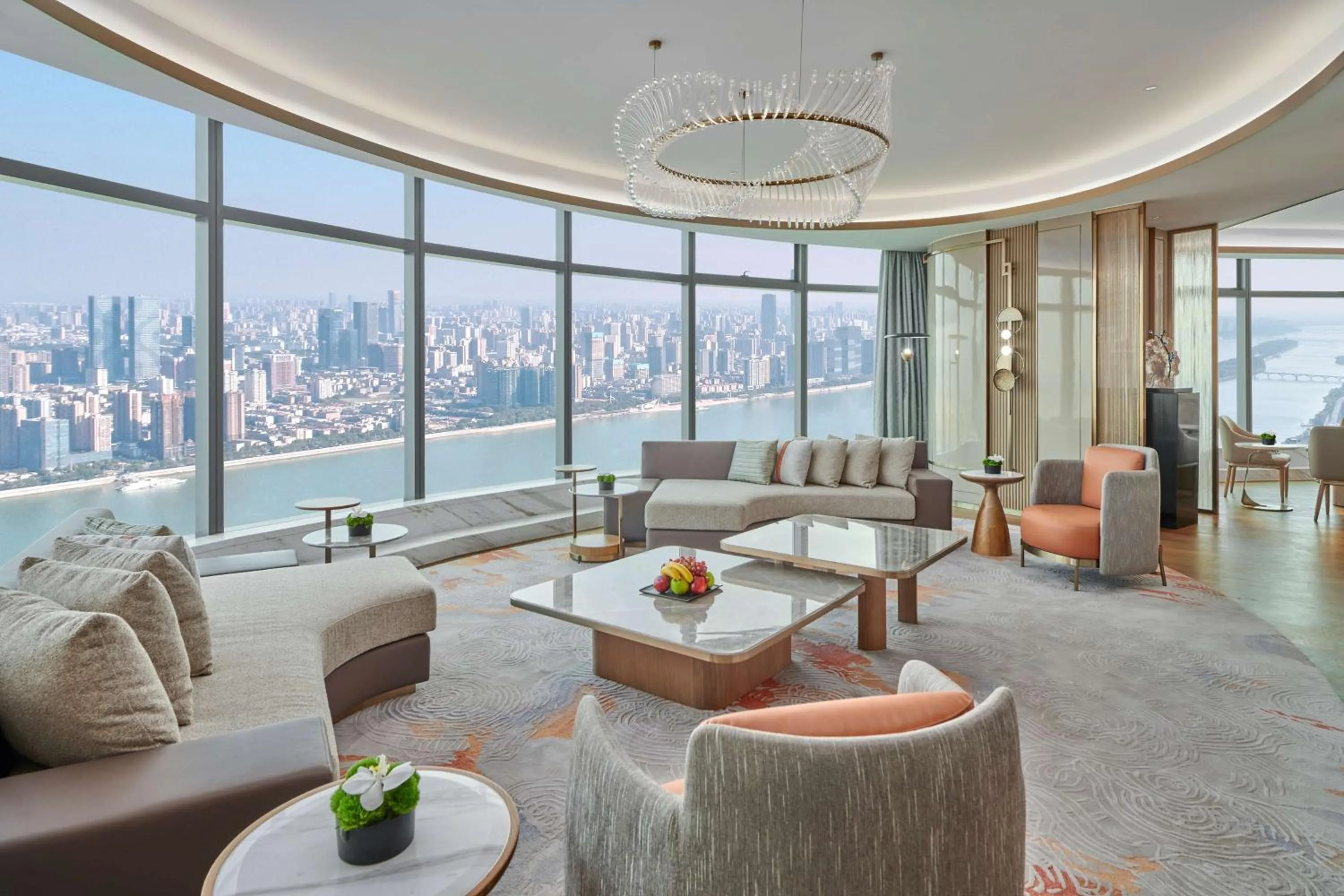 Living room in Hilton Changsha Riverside