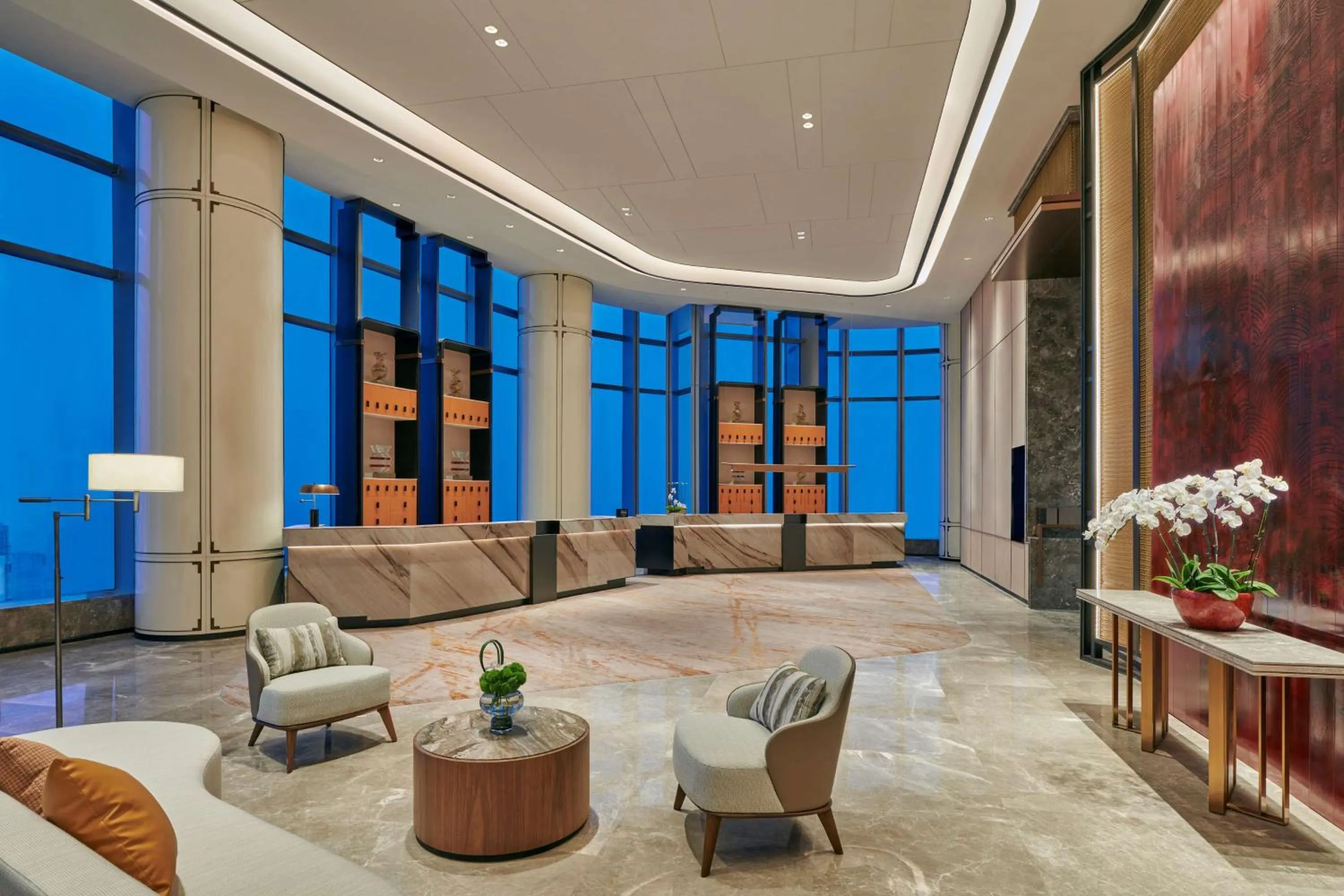 Lobby or reception in Hilton Changsha Riverside