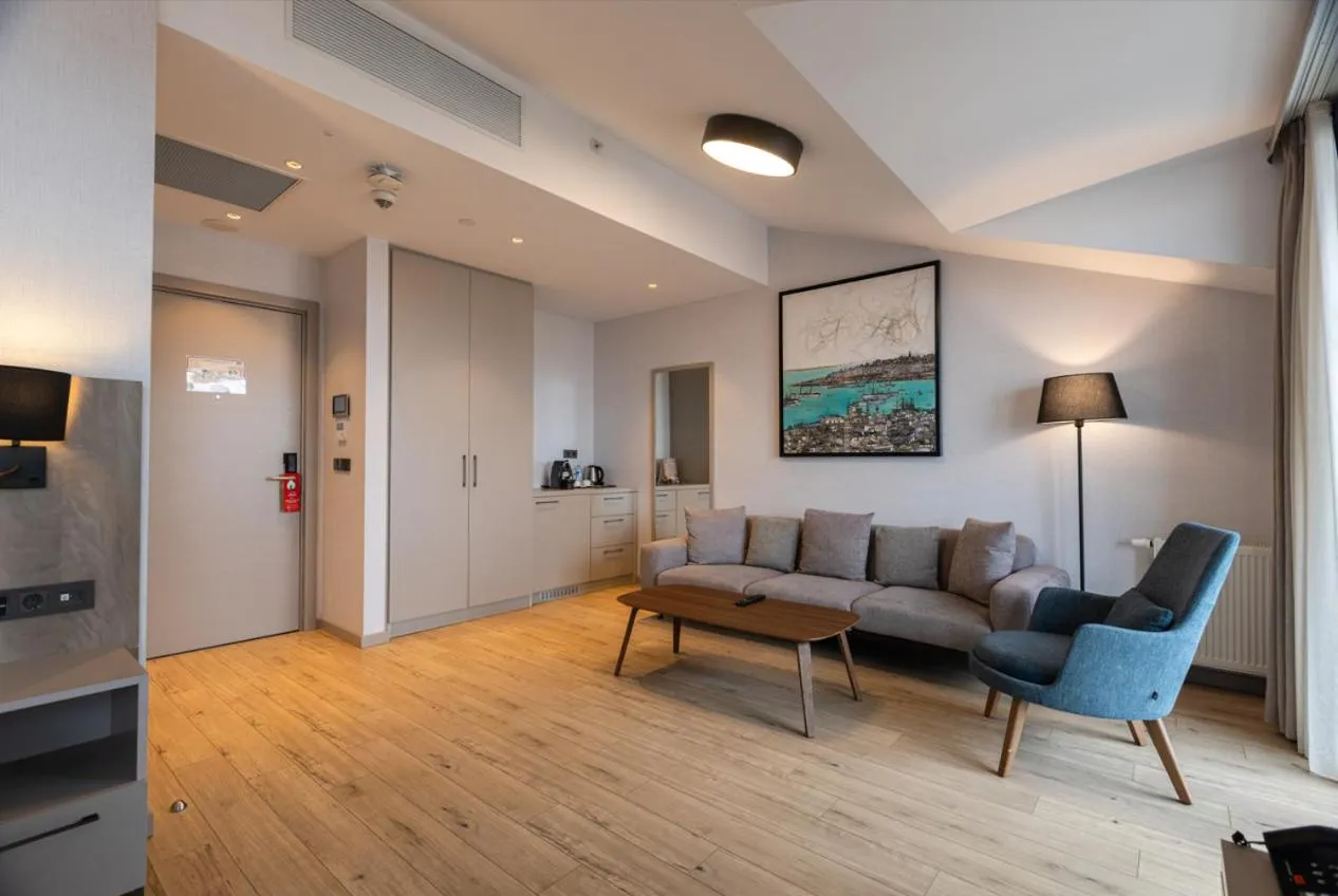 Living room in Antwell Suites