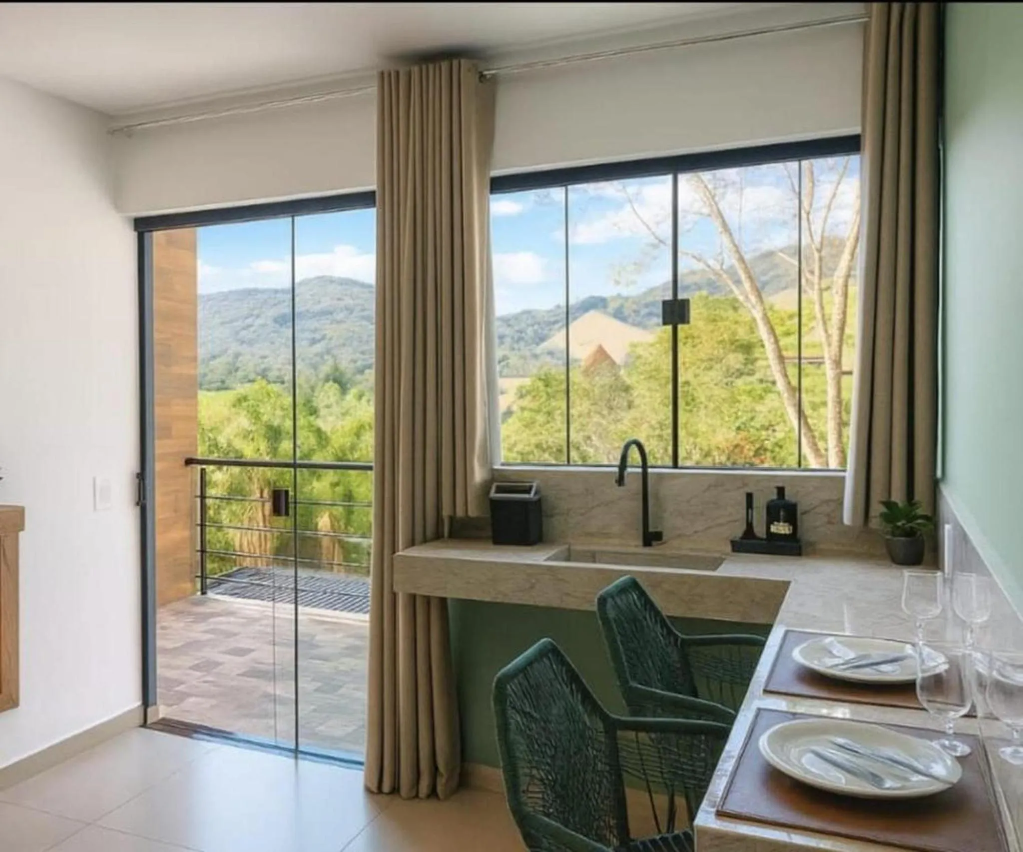 Natural landscape in Pousada Recanto da Cascata