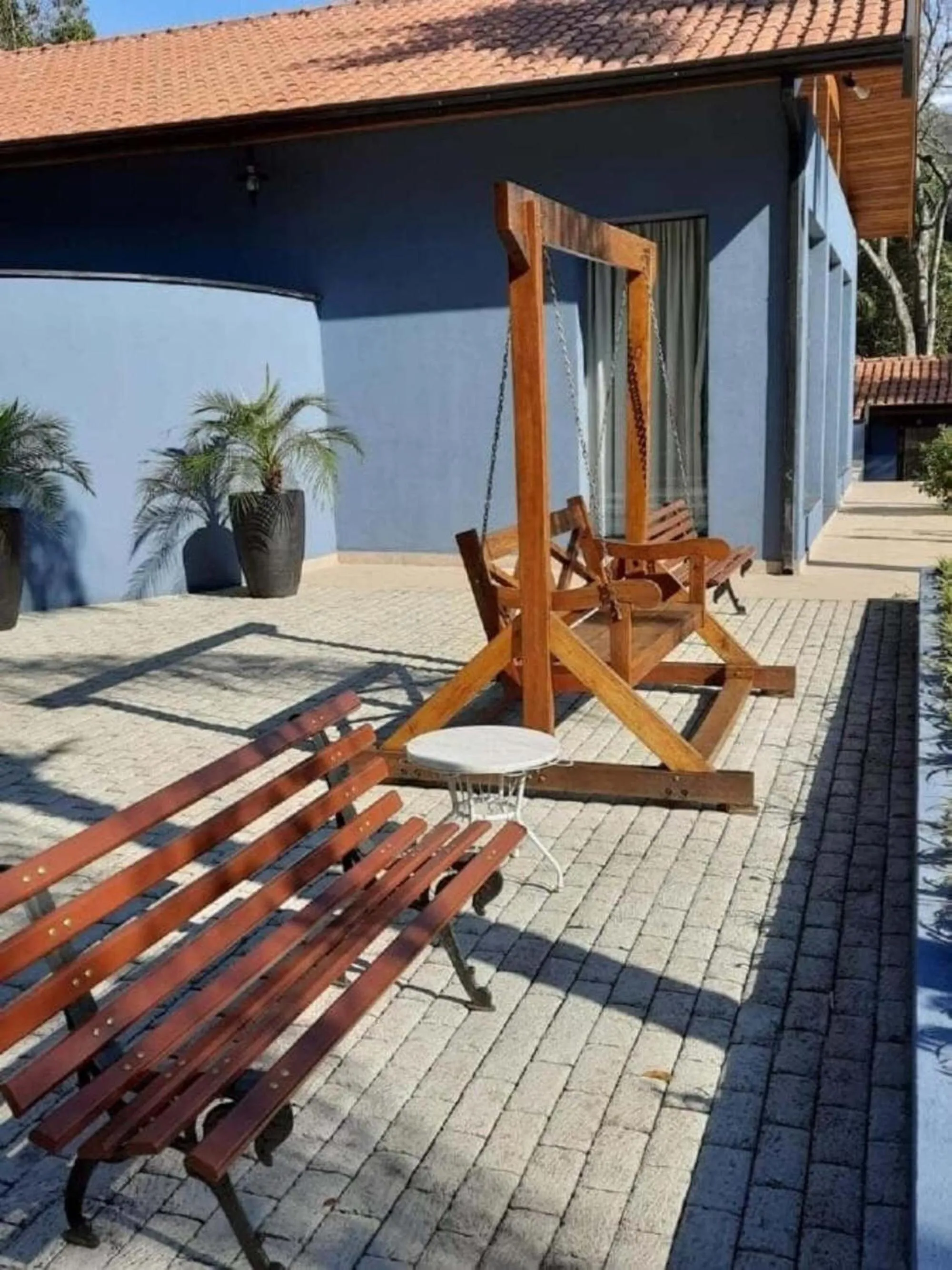 Patio in Pousada Recanto da Cascata