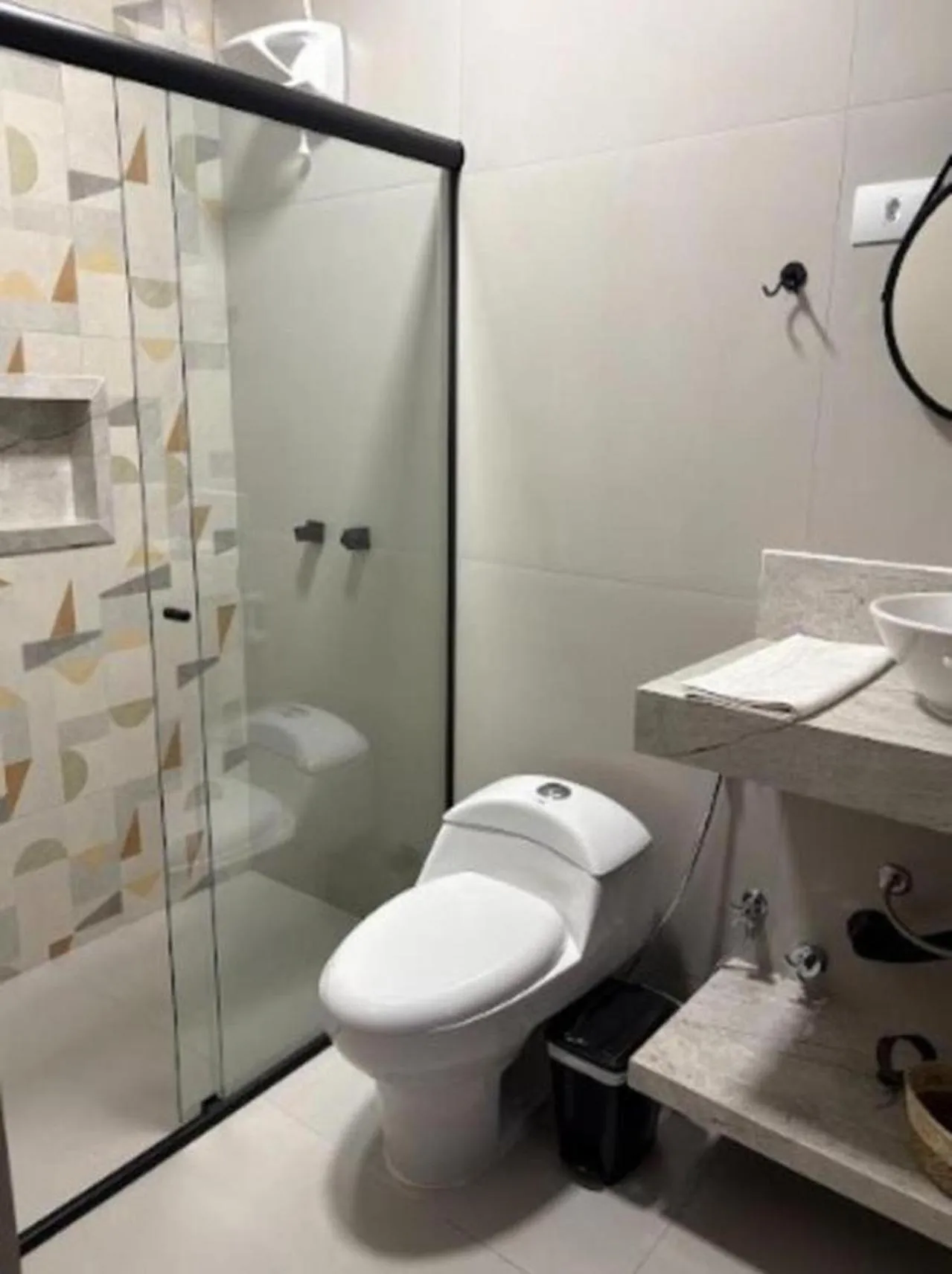 Shower in Pousada Recanto da Cascata