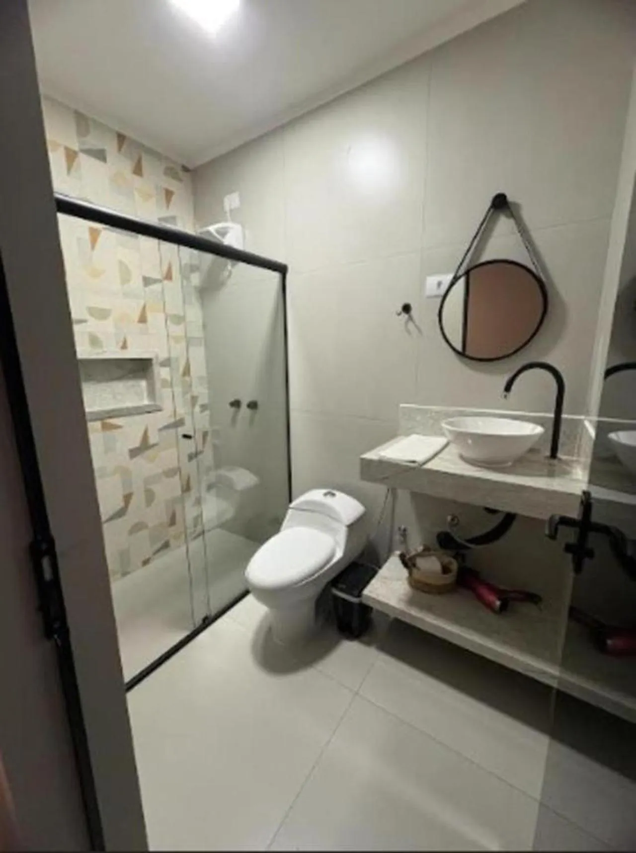 Shower in Pousada Recanto da Cascata