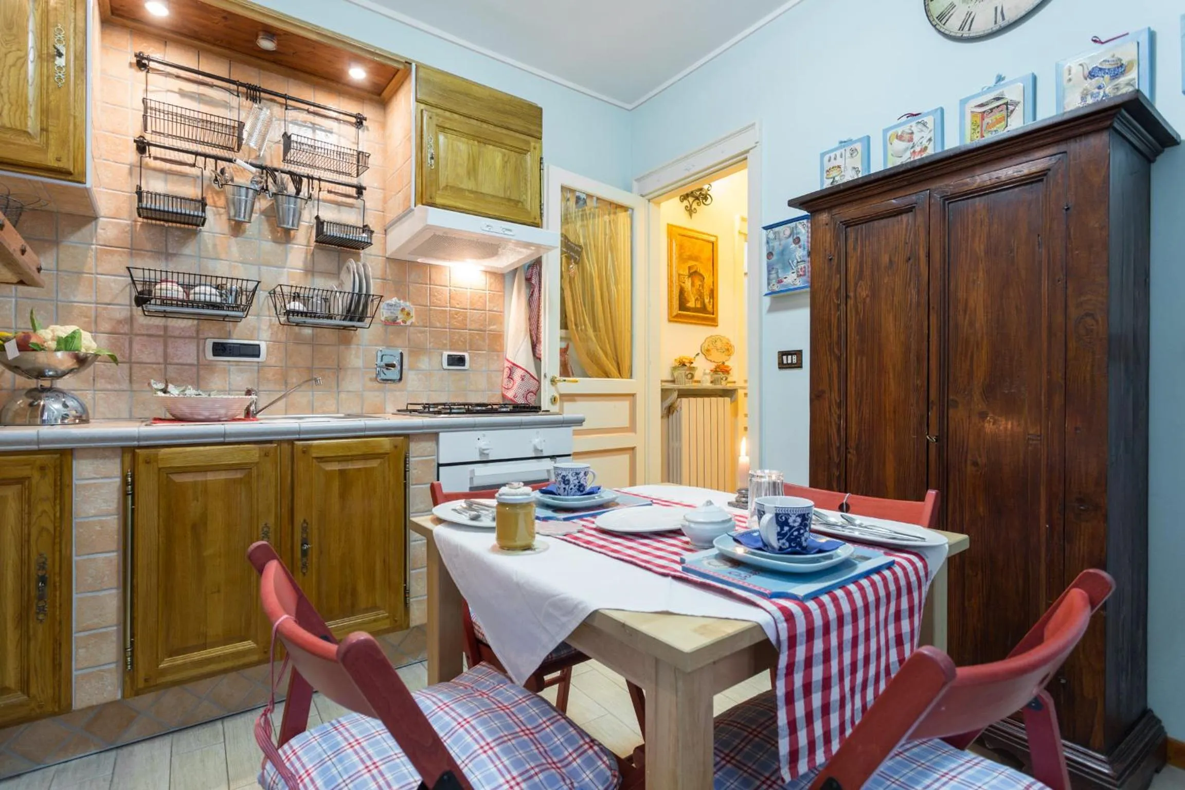 Kitchen or kitchenette in Bed and Breakfast A casa delle Fate