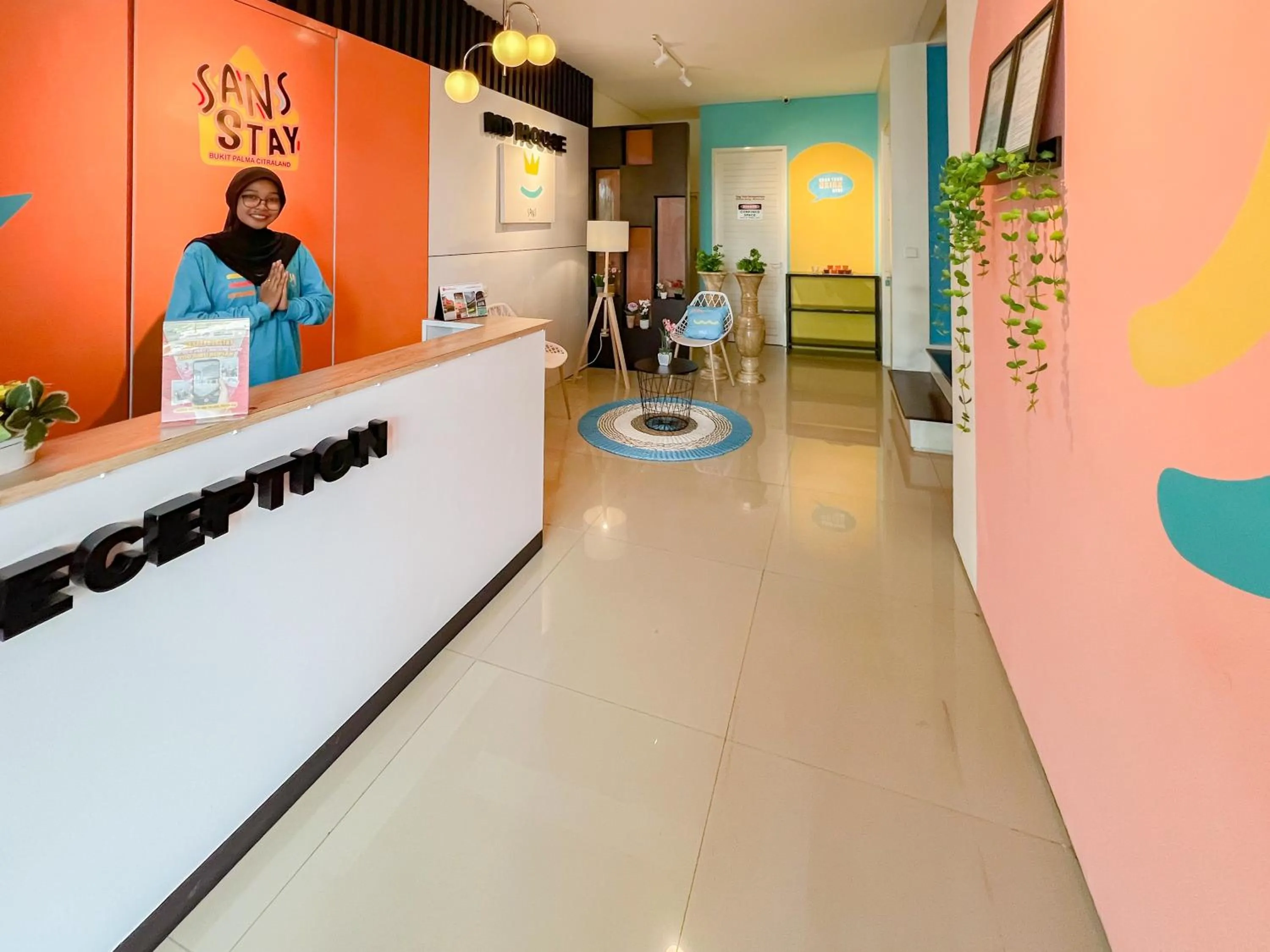 Lobby or reception in Sans Stay Bukit Palma Citraland