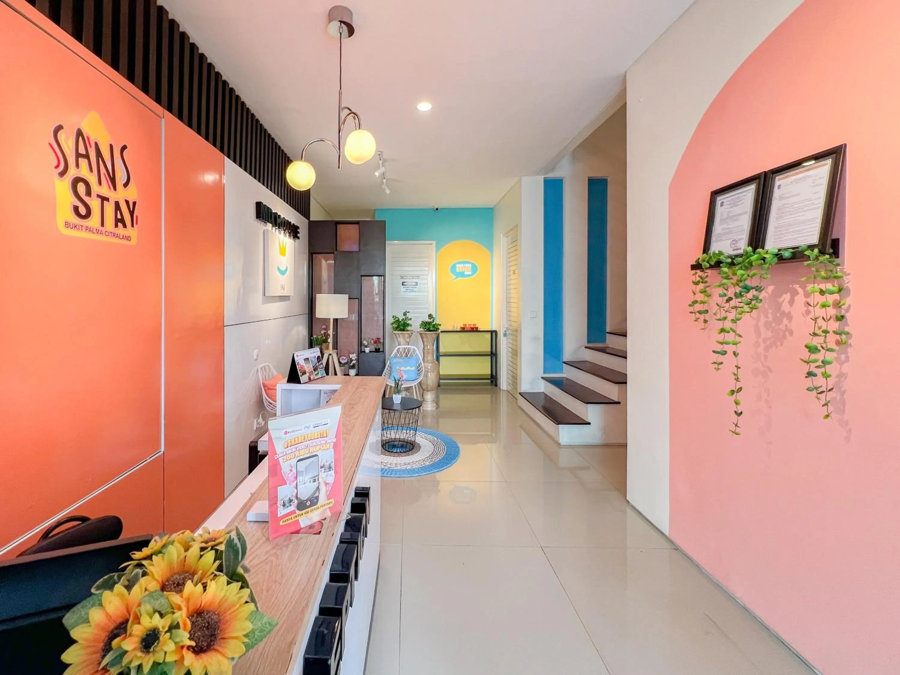 Lobby or reception in Sans Stay Bukit Palma Citraland