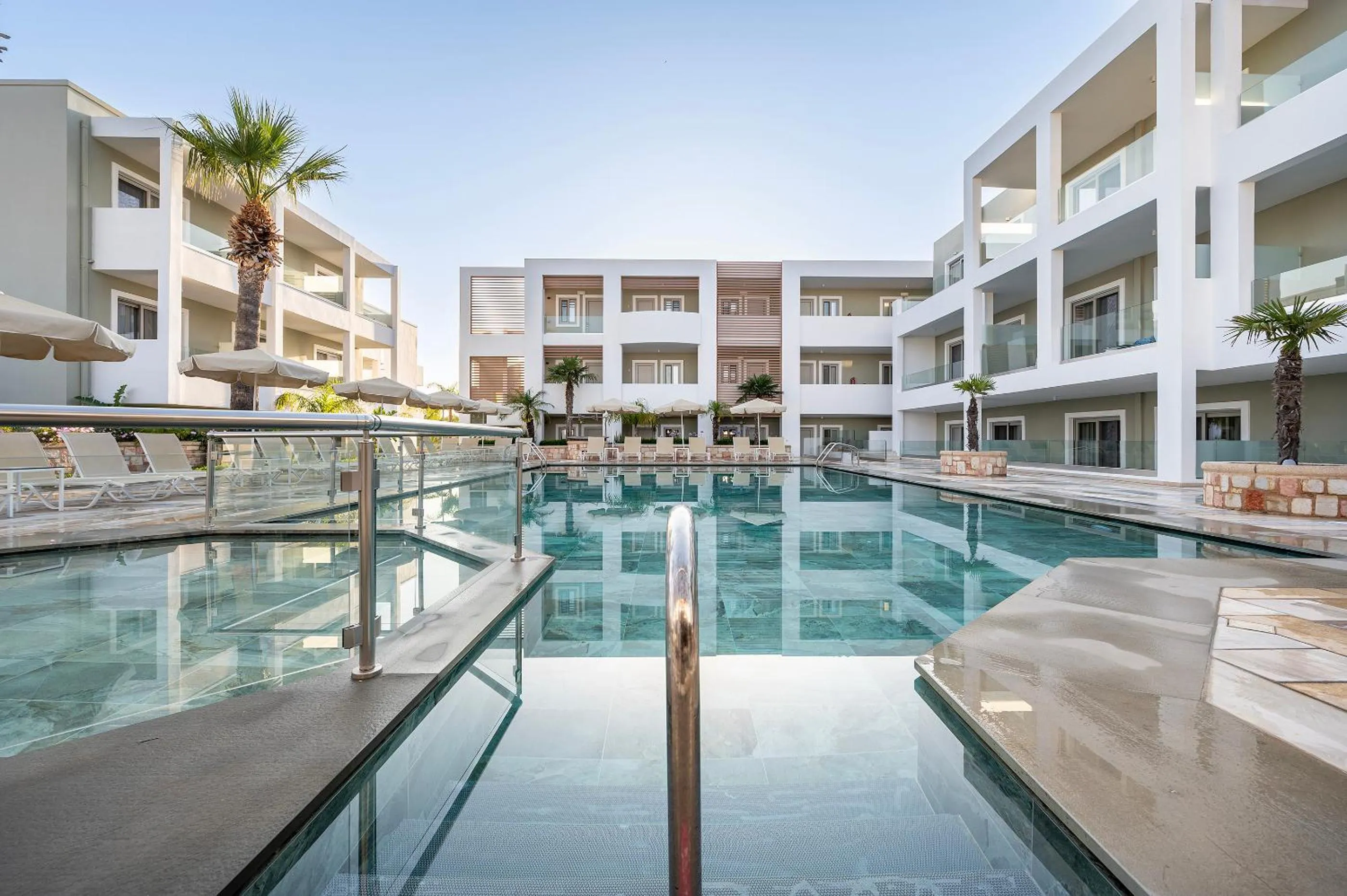 Swimming pool in Mythos Suites Hotel