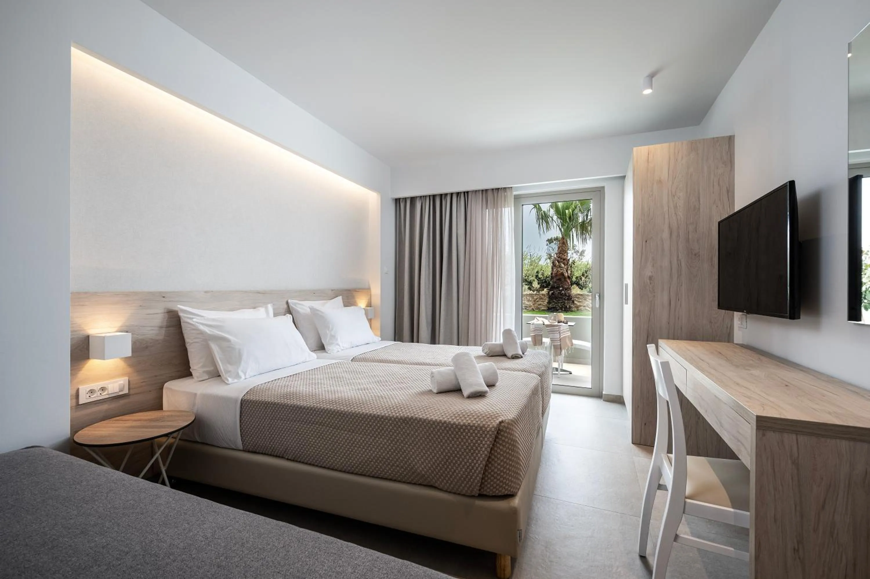 Photo of the whole room, Bed in Mythos Suites Hotel