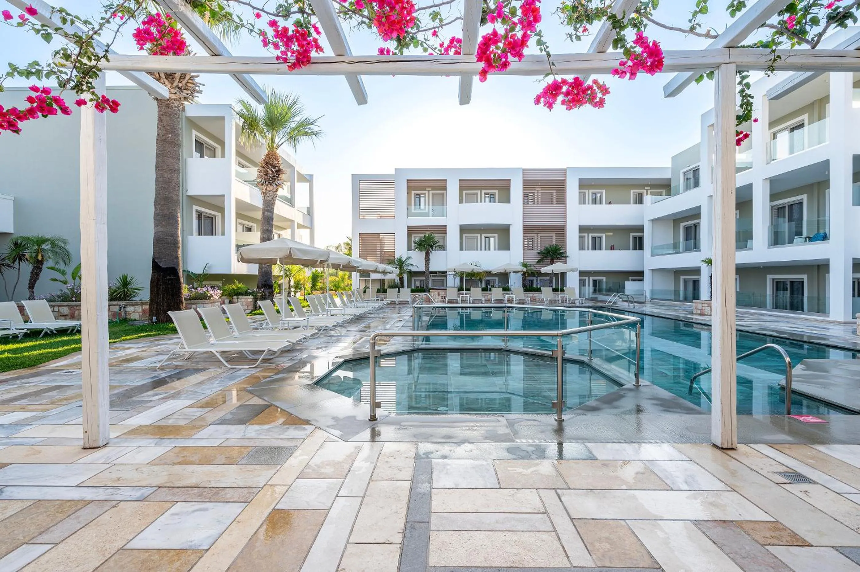 Property building in Mythos Suites Hotel