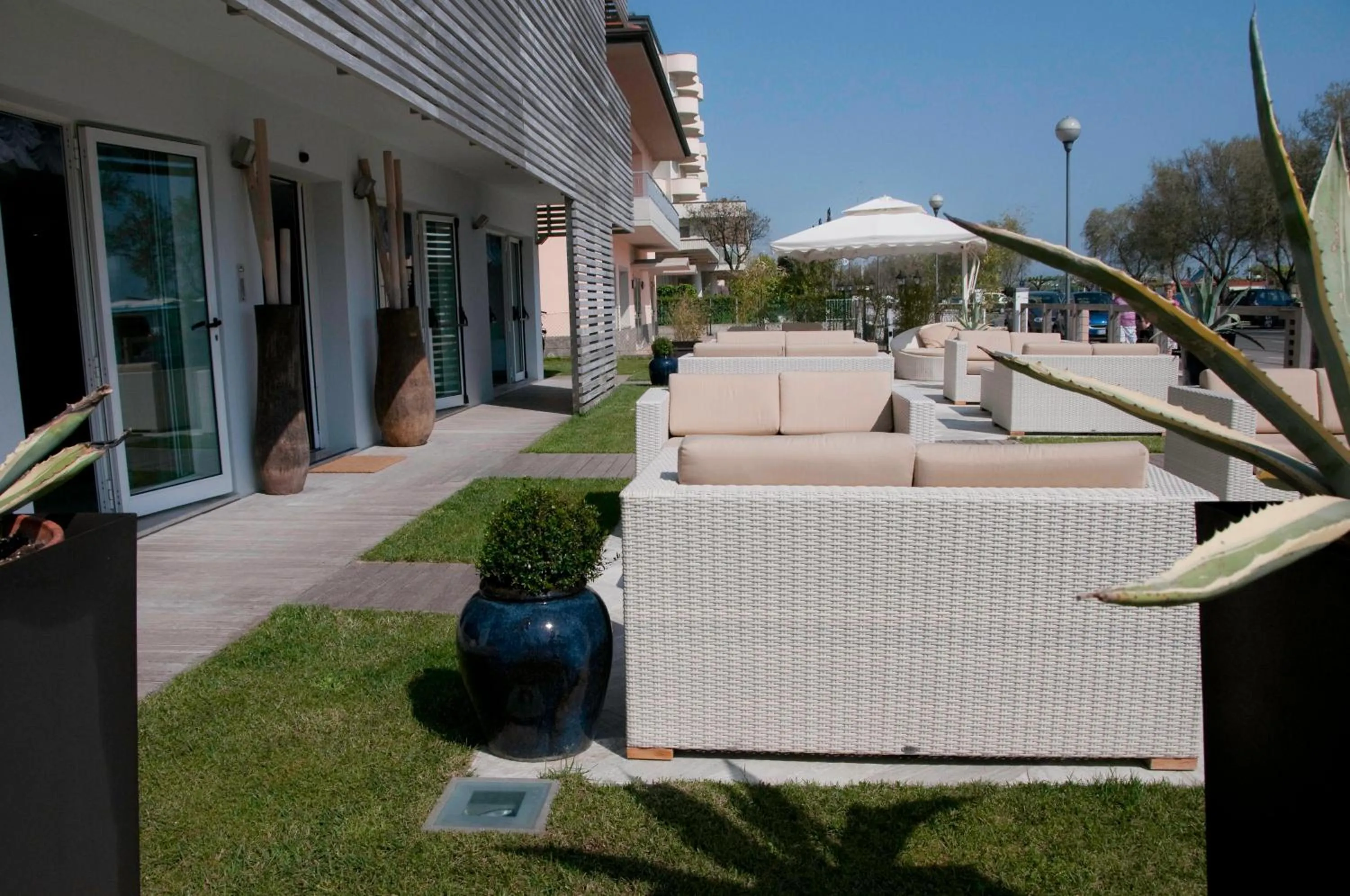 Garden view in Kiss Beachfront Hotel & Restaurant