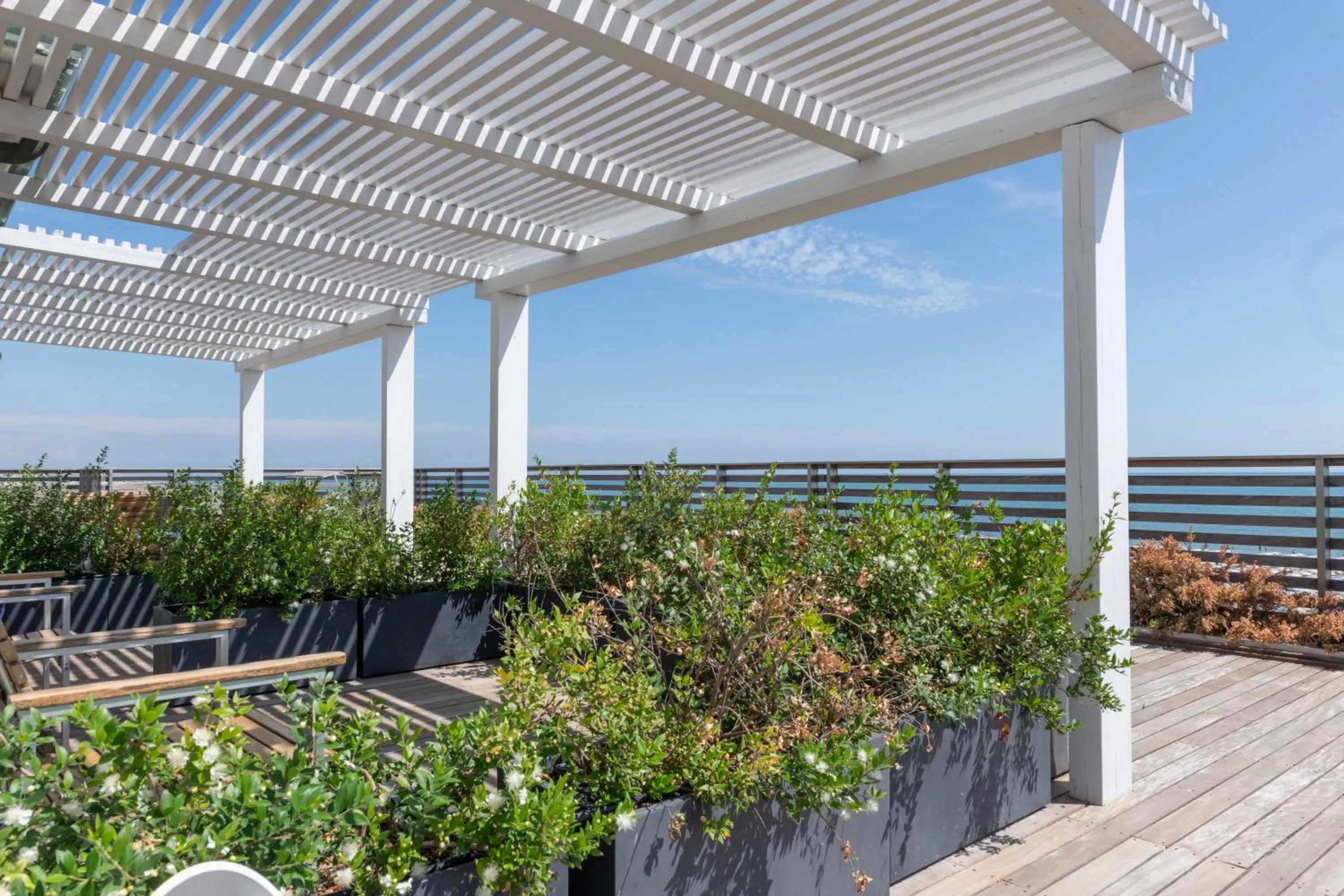 Balcony/Terrace in Kiss Beachfront Hotel & Restaurant