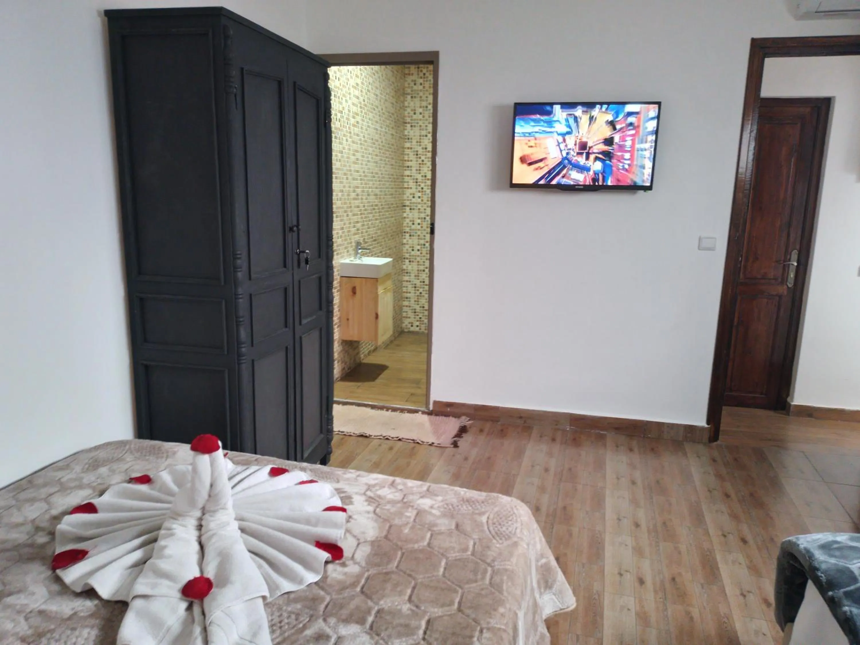 Bed in Hôtel Agnaou