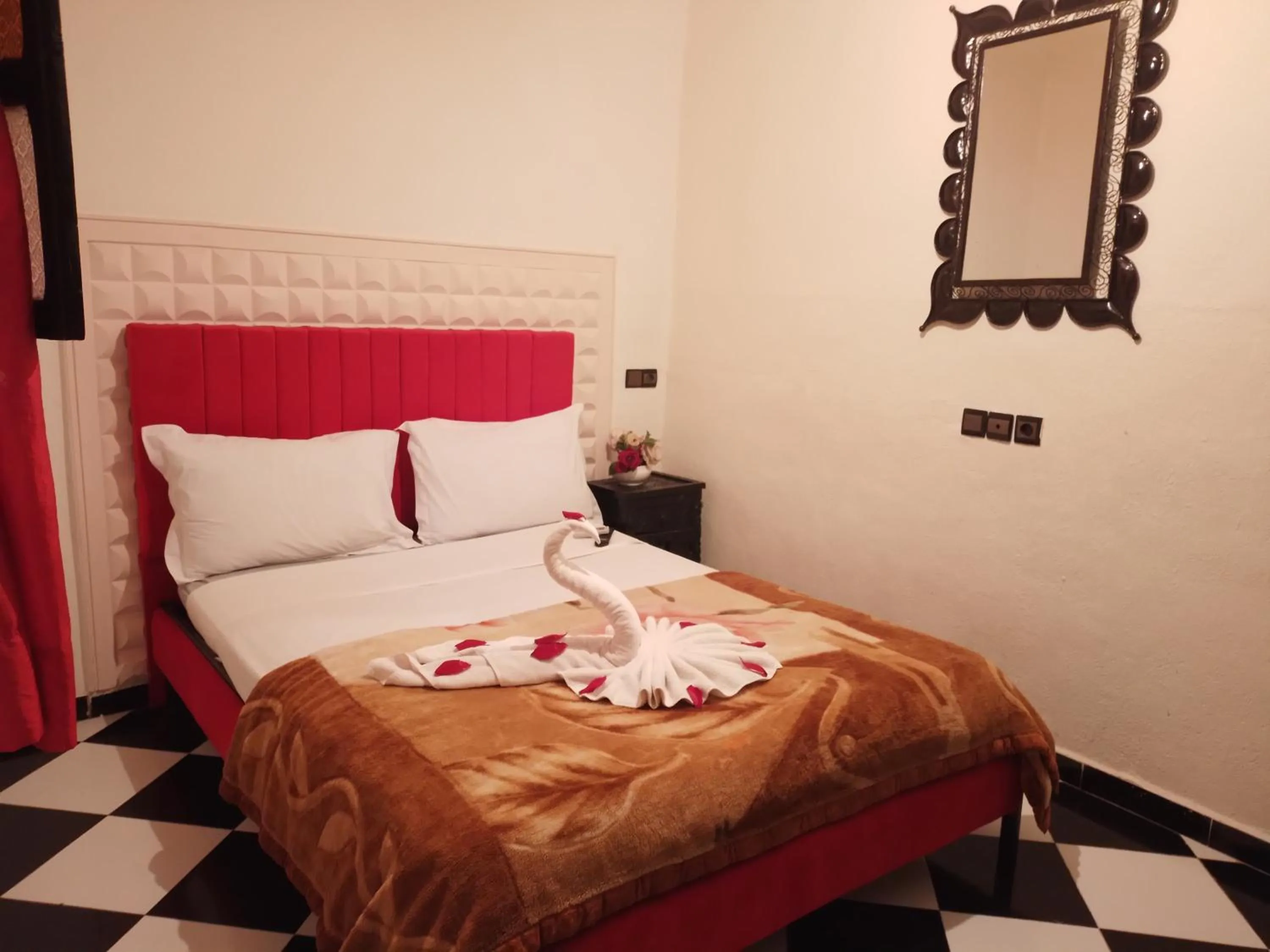 Bed in Hôtel Agnaou