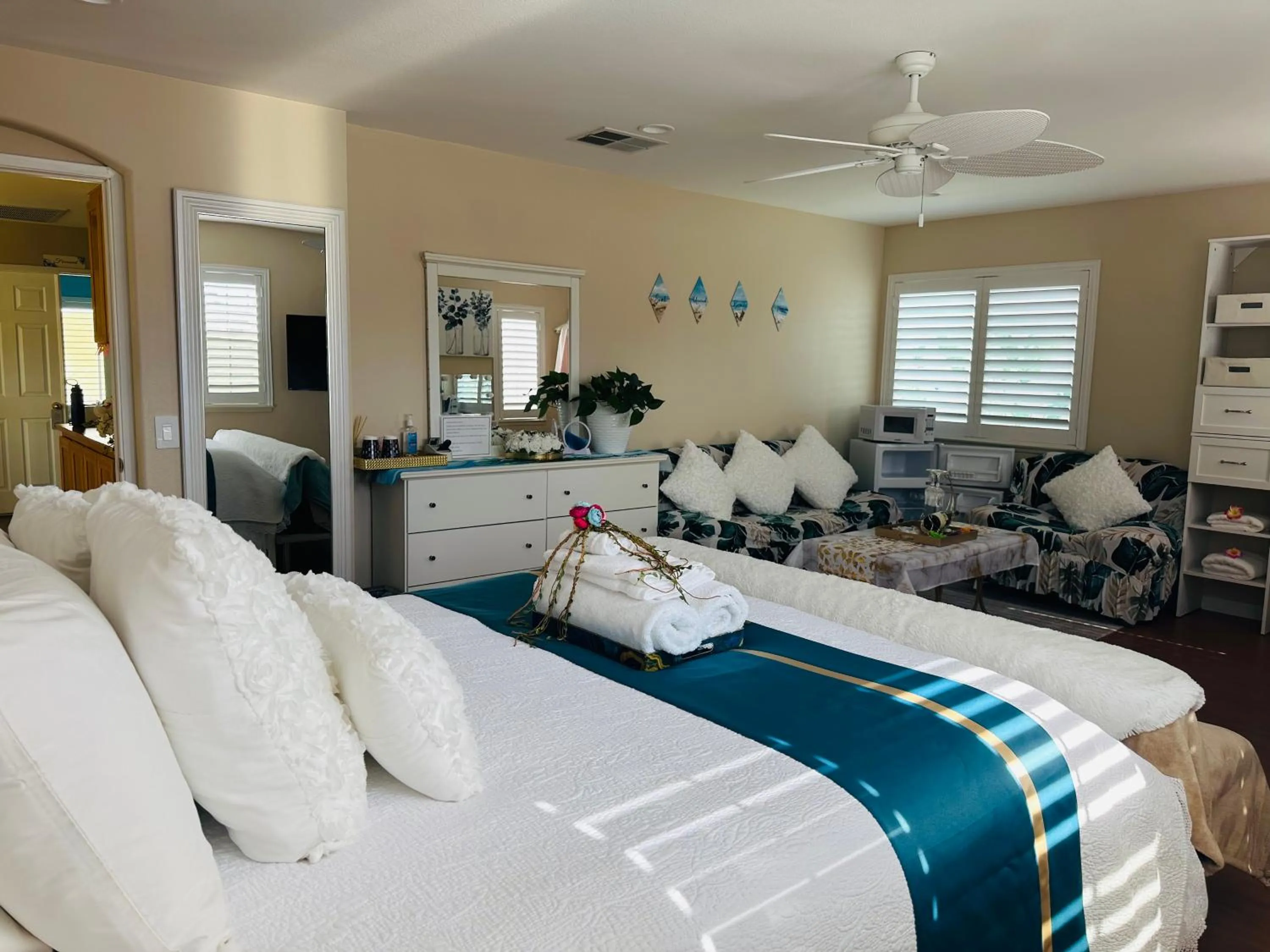 Bed in Balloons and Wine