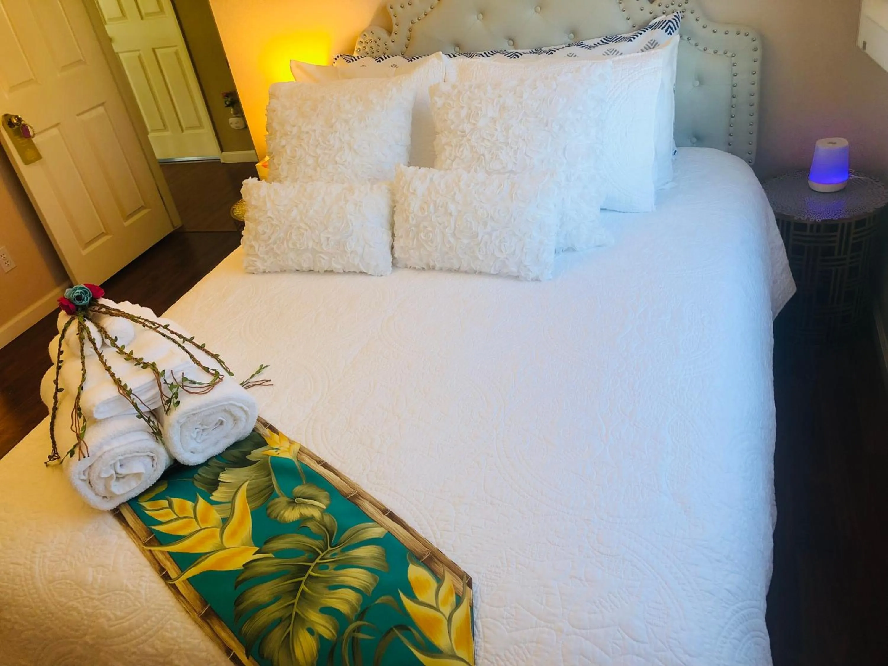 Bed in Balloons and Wine