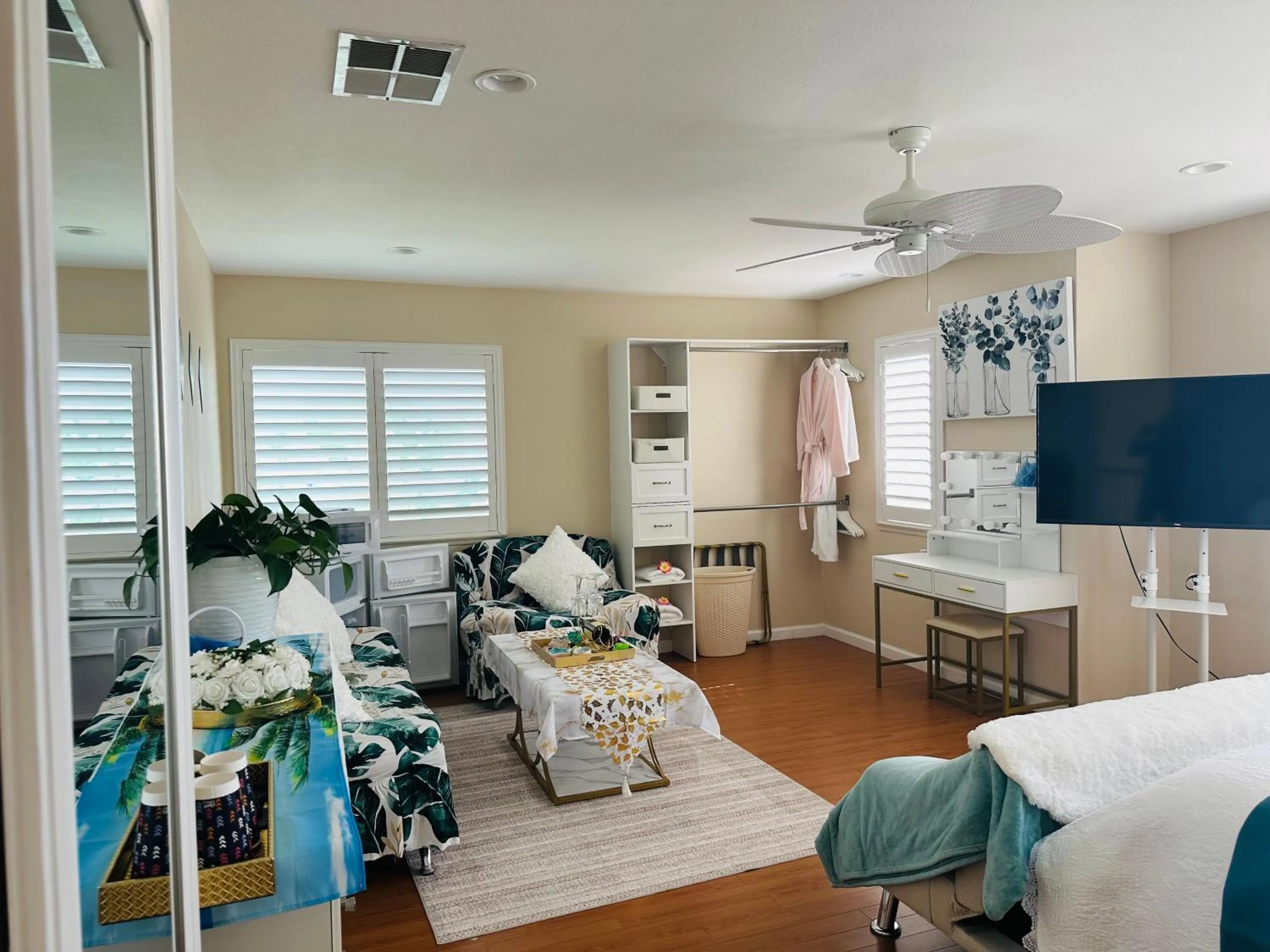 Bed in Balloons and Wine